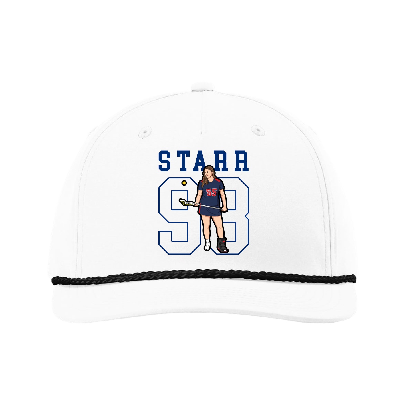 Five-Panel Classic Rope Cap — Shirsey in White
