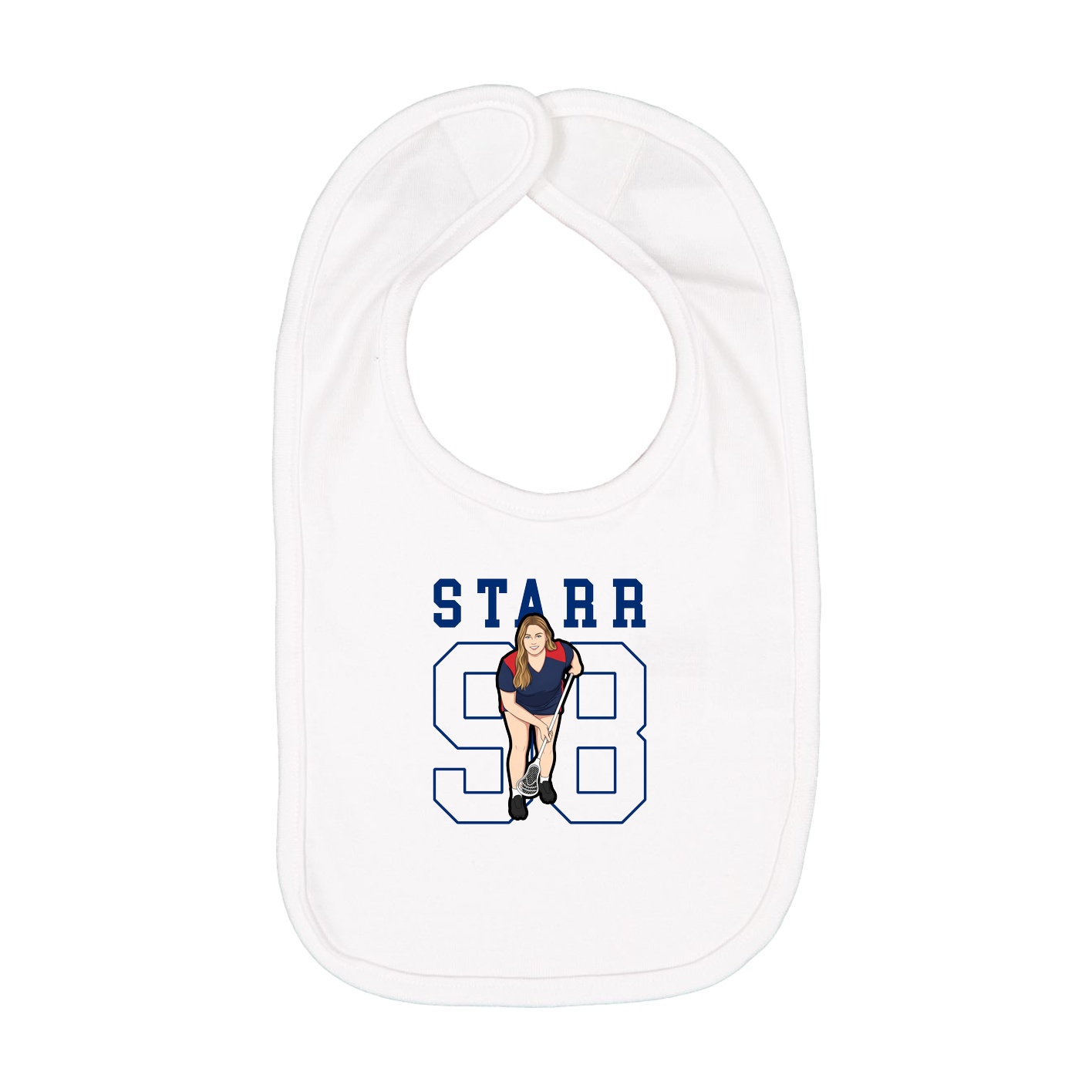 Infant Bib — Shirsey in White
