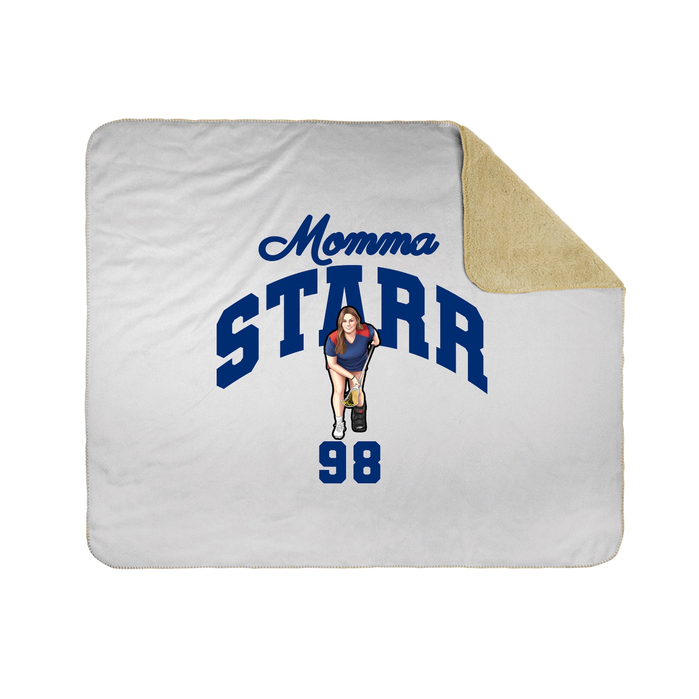 Throw Blanket — Mothers Day Arch in White