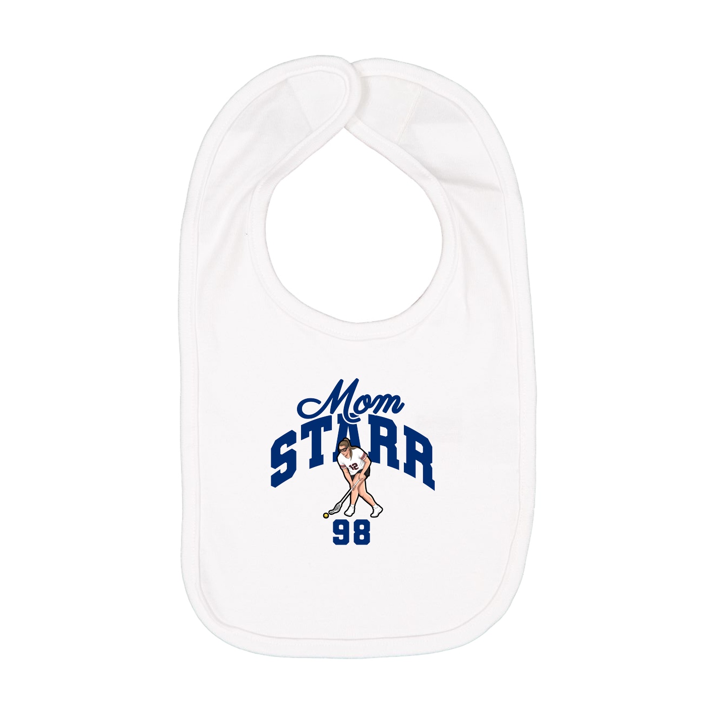 Infant Bib — Mothers Day Arch in White