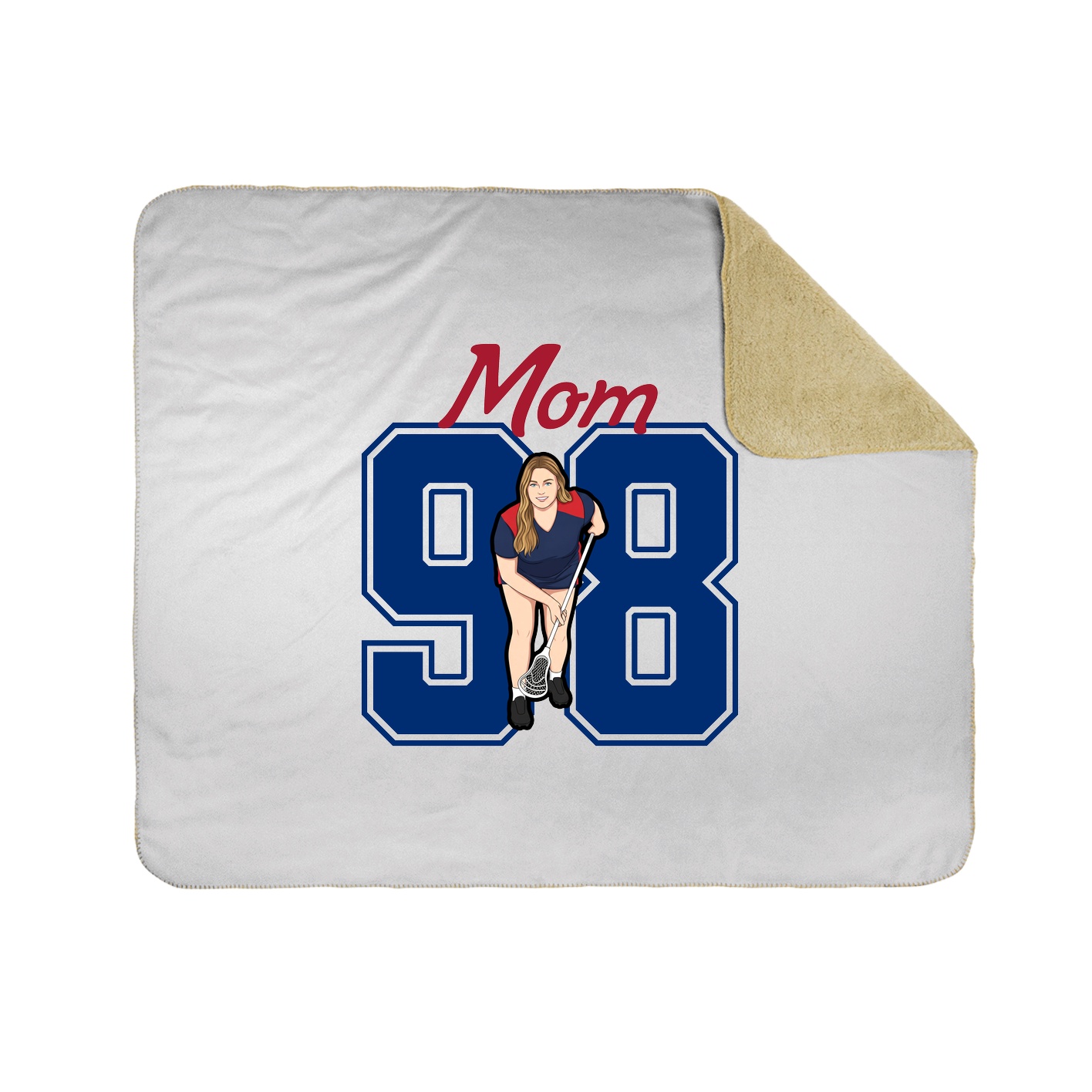 Throw Blanket — Mothers Day Shirsey in White