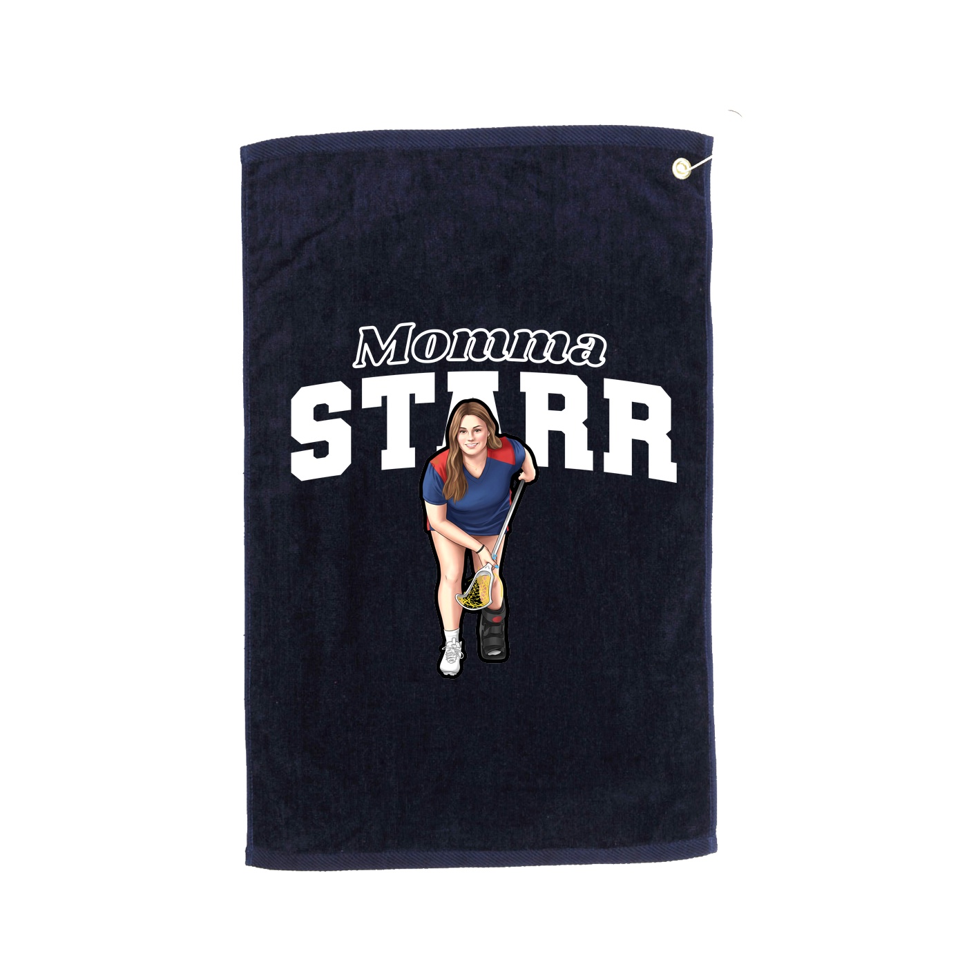 Golf Towel — Mothers Day Block in Navy