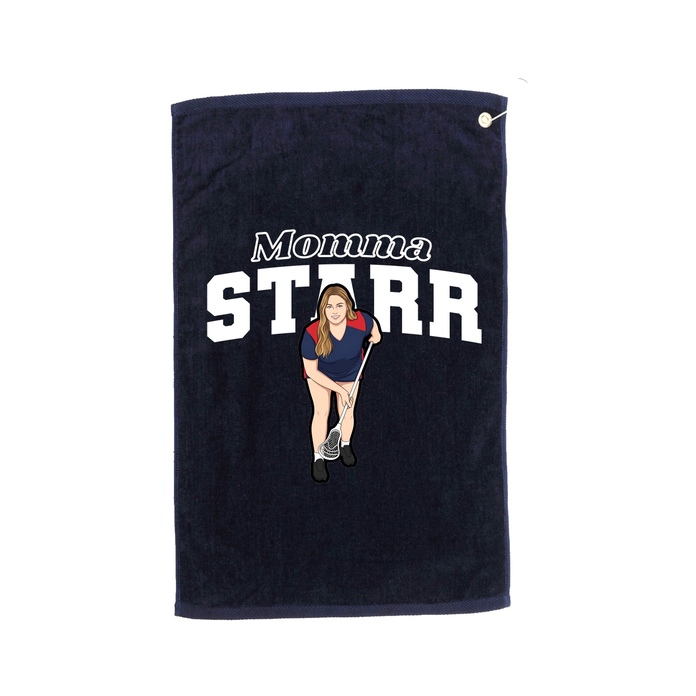 Golf Towel — Mothers Day Block in Navy