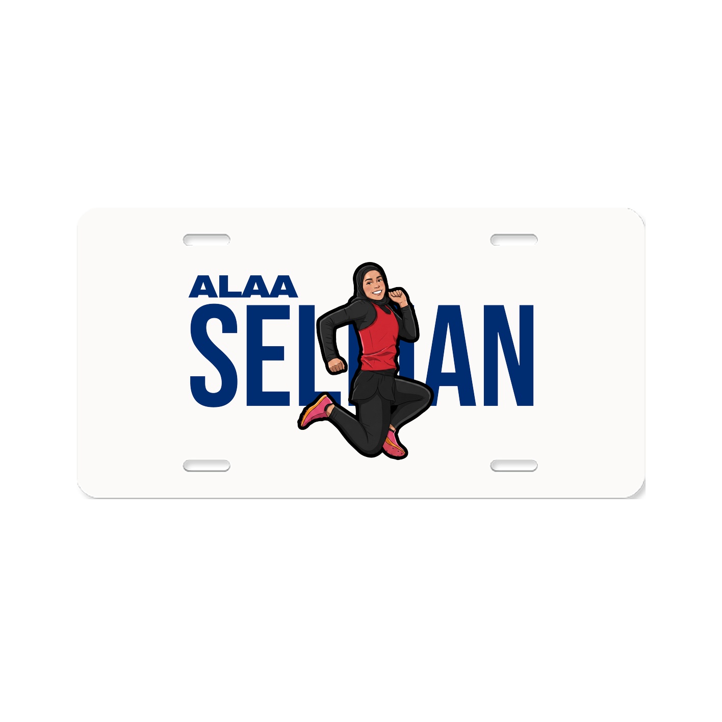 License Plate — Player Name in Classic