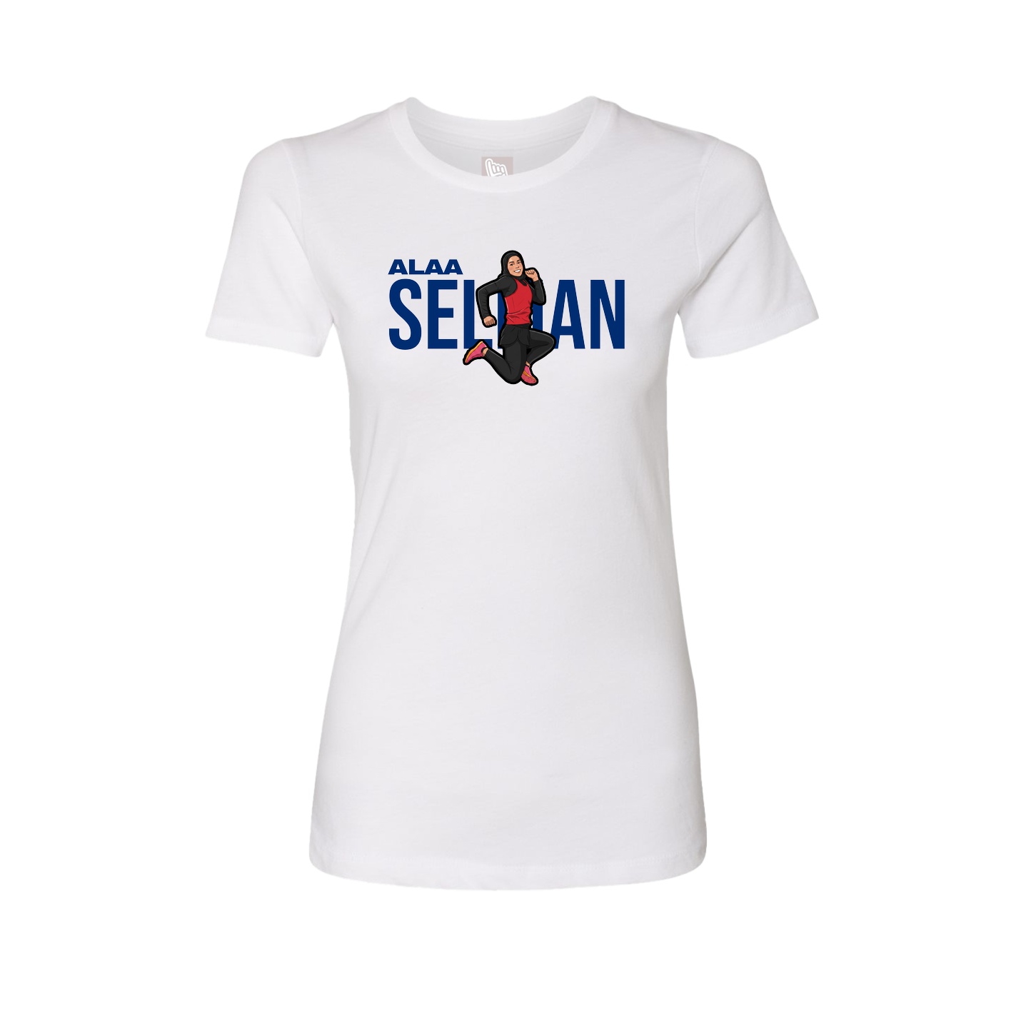 Womens Tee — Player Name in White