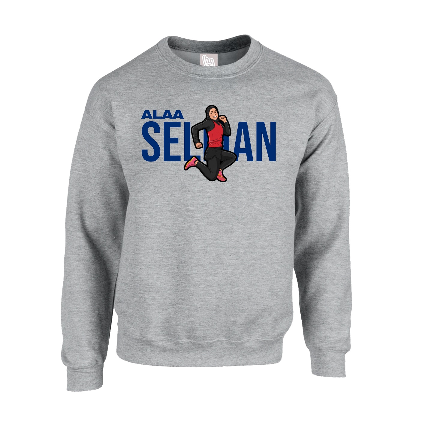 Fleece Crew — Player Name in Grey