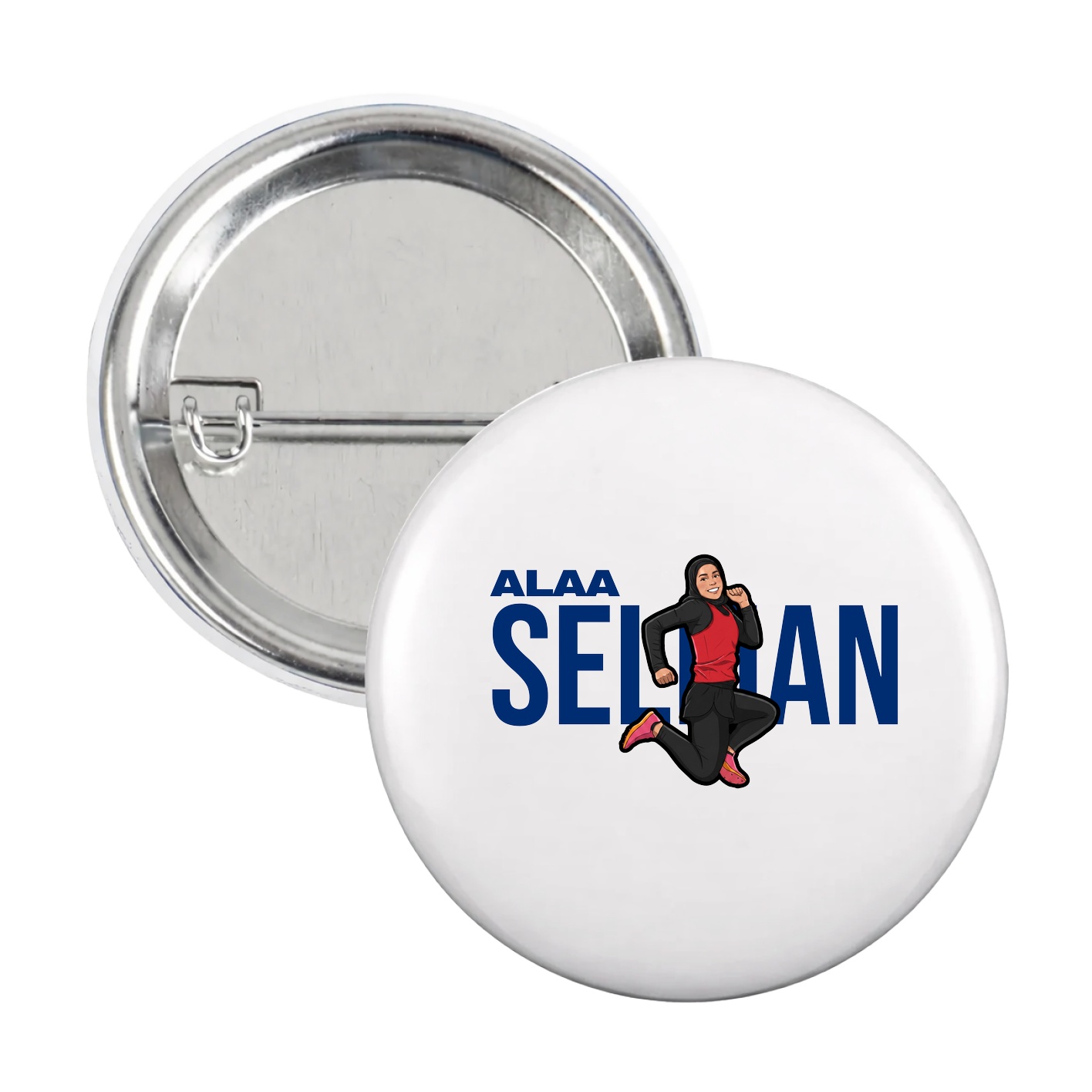 Game Day Button — Player Name in White