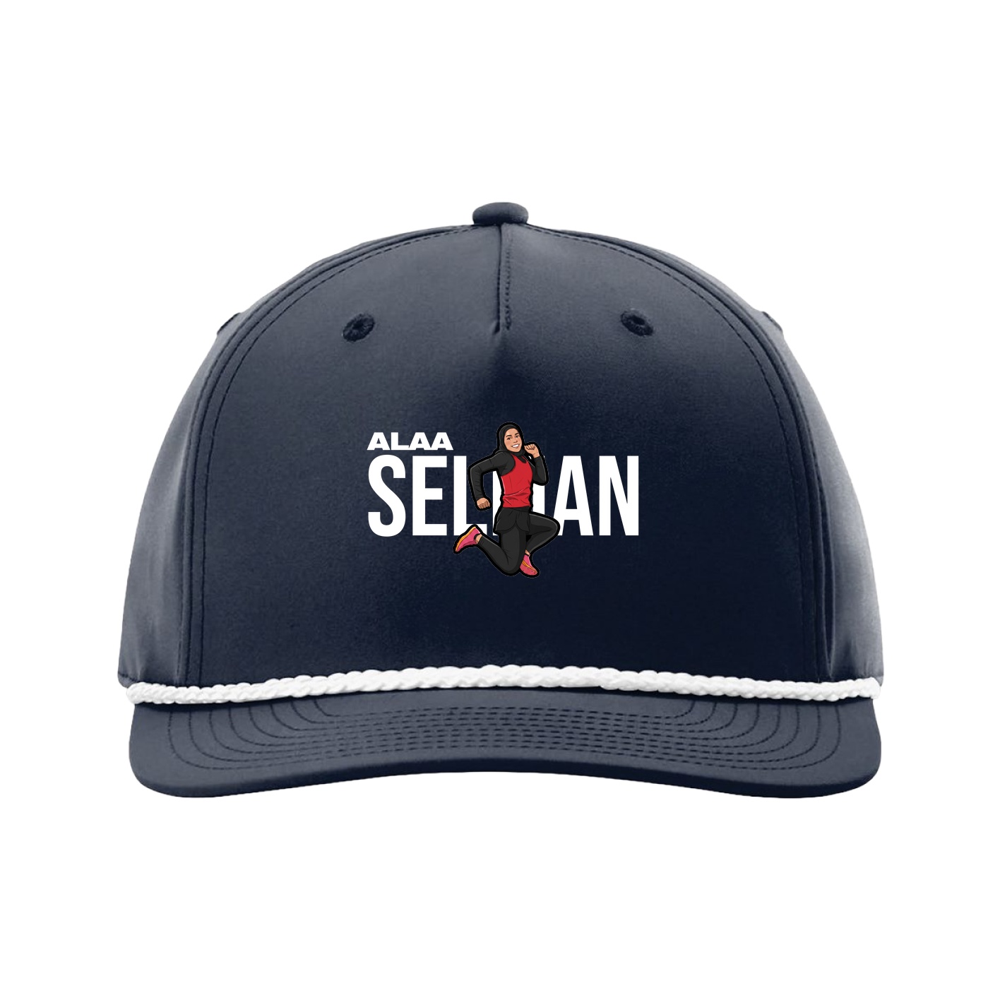 Five-Panel Classic Rope Cap — Player Name in Navy