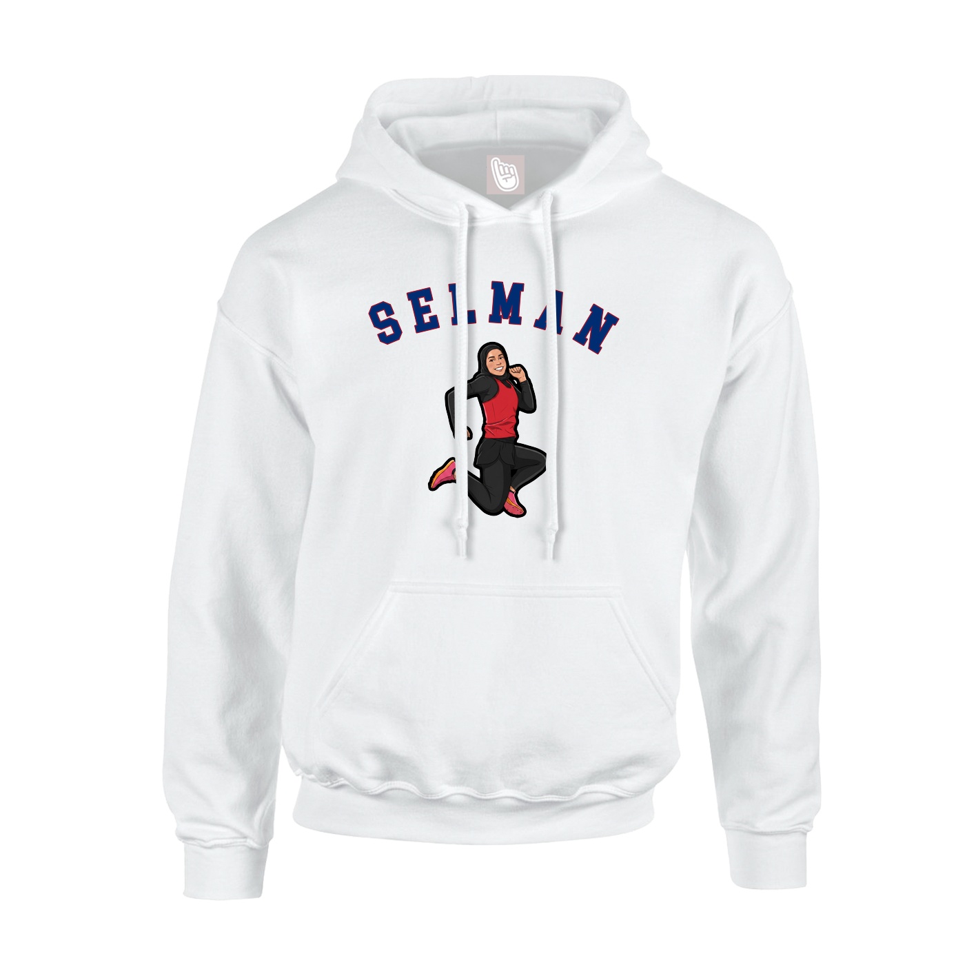 Youth Hoodie — Shirsey Arch in White