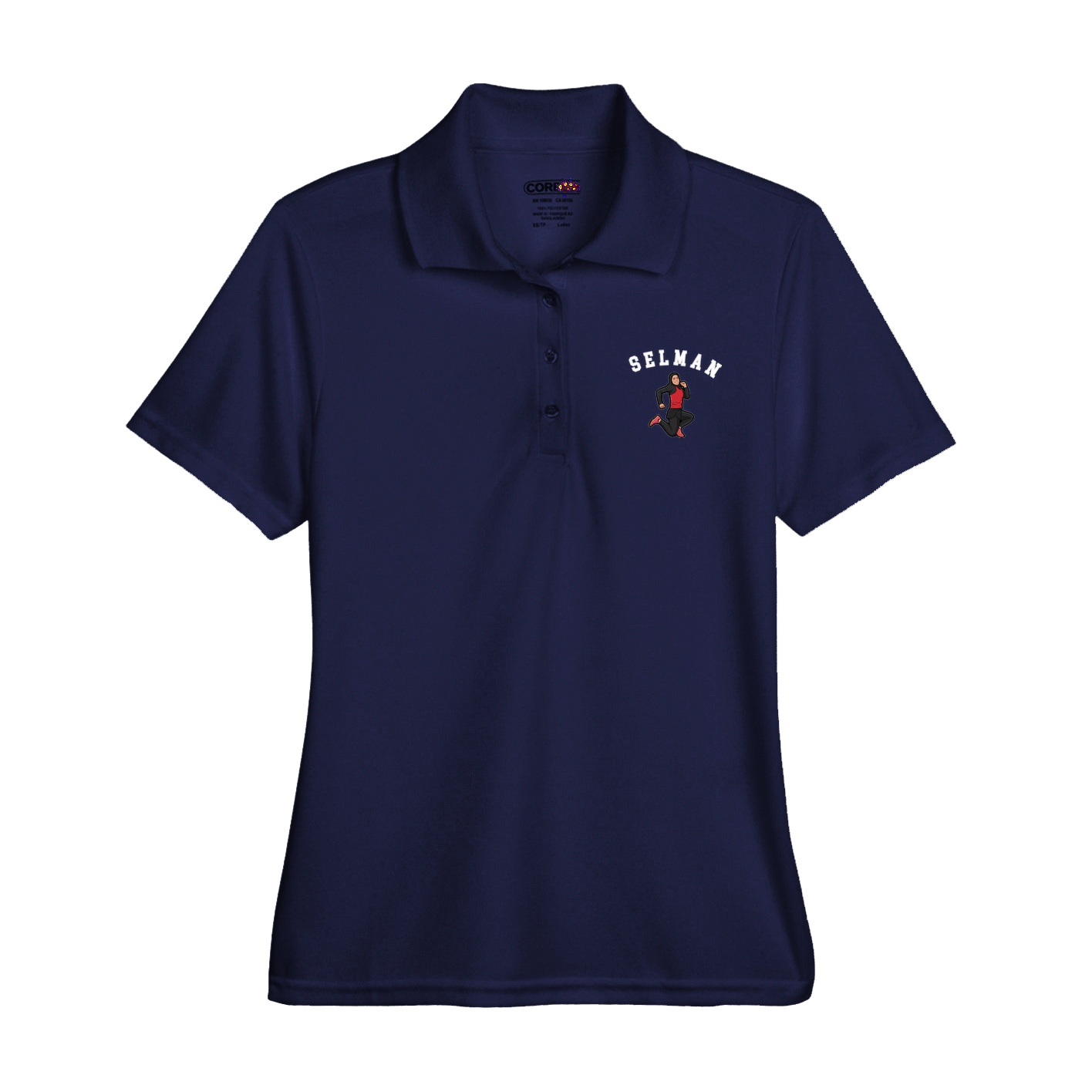 Womens Performance Polo — Shirsey Arch in Navy