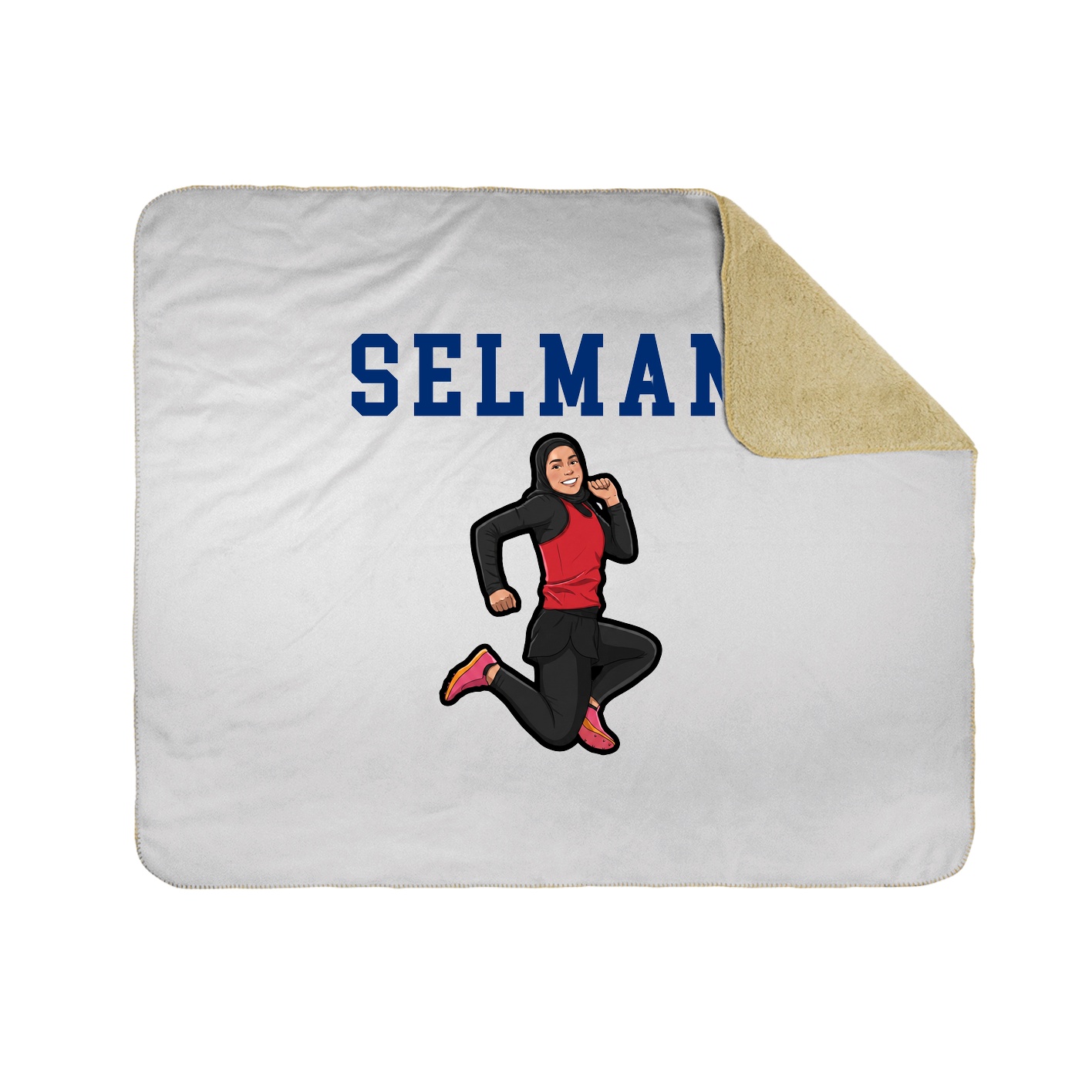 Throw Blanket — Shirsey in White