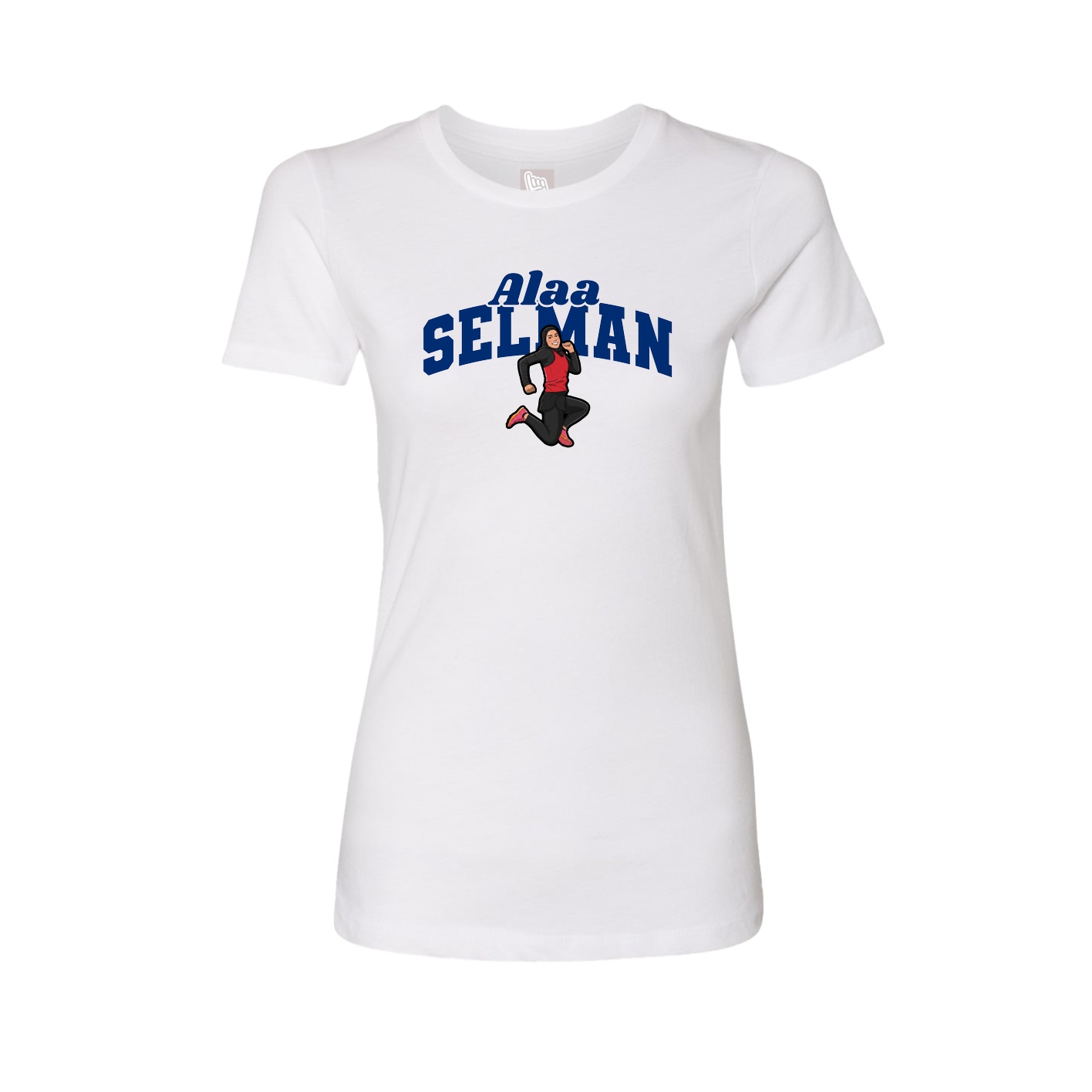Womens Tee — Signature Arch in White
