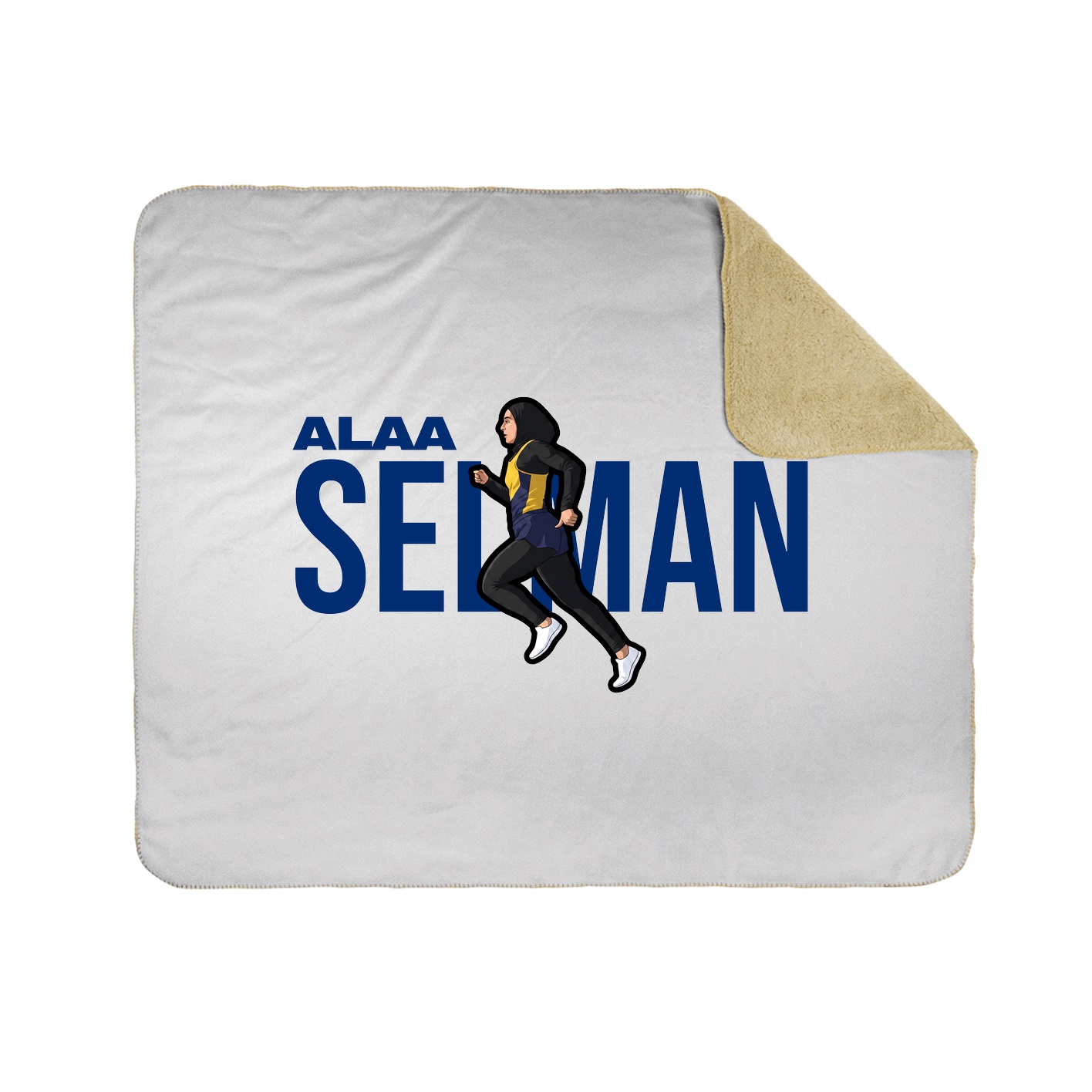 Throw Blanket — Player Name in White