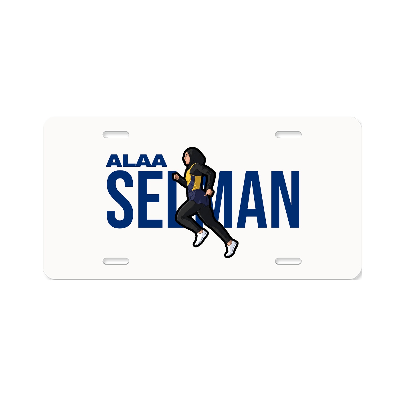 License Plate — Player Name in Classic