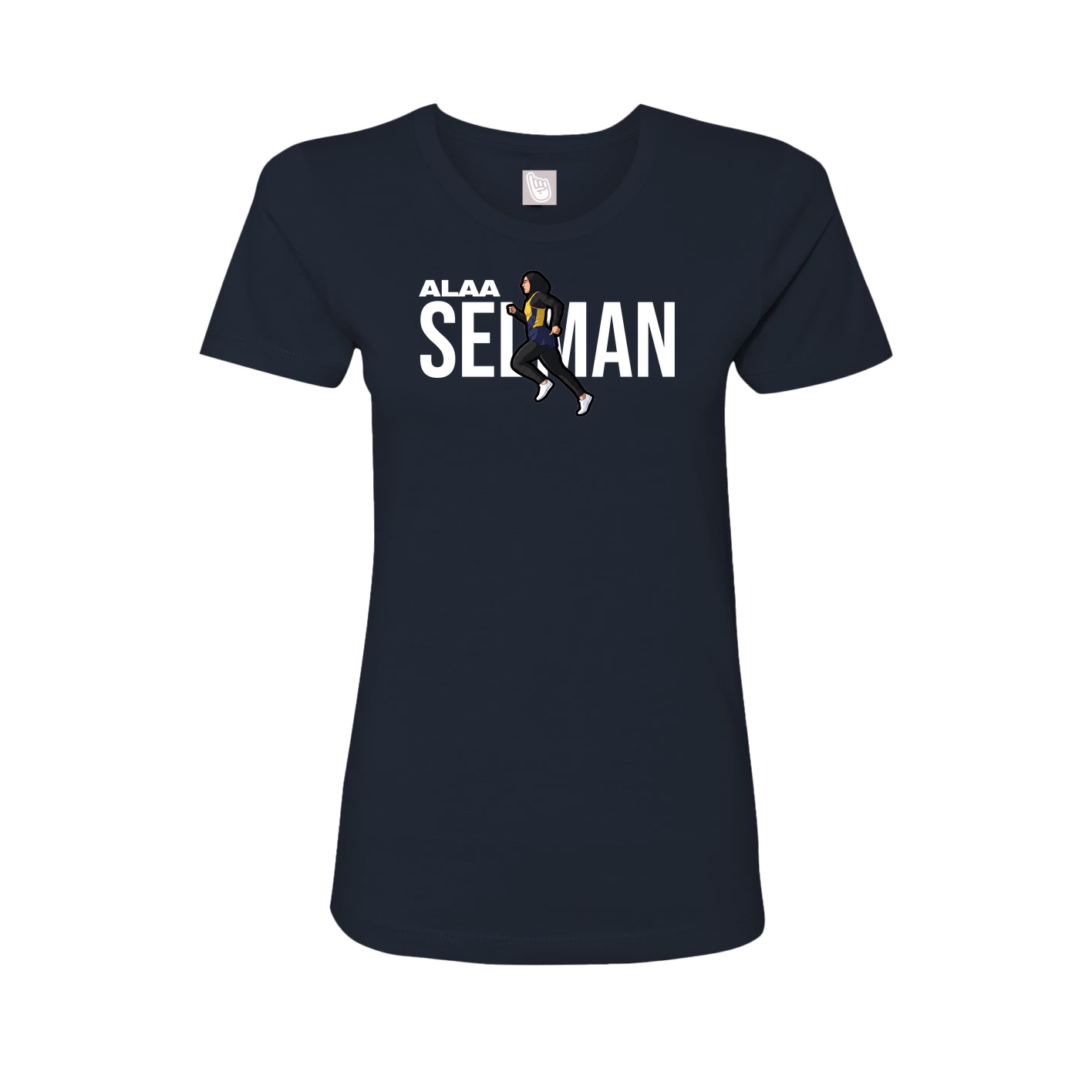 Womens Tee — Player Name in Navy