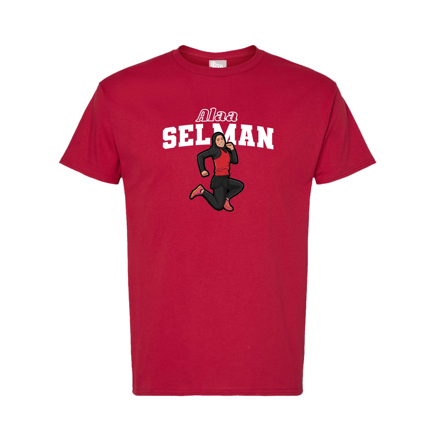 Tee — Name Arch in Crimson
