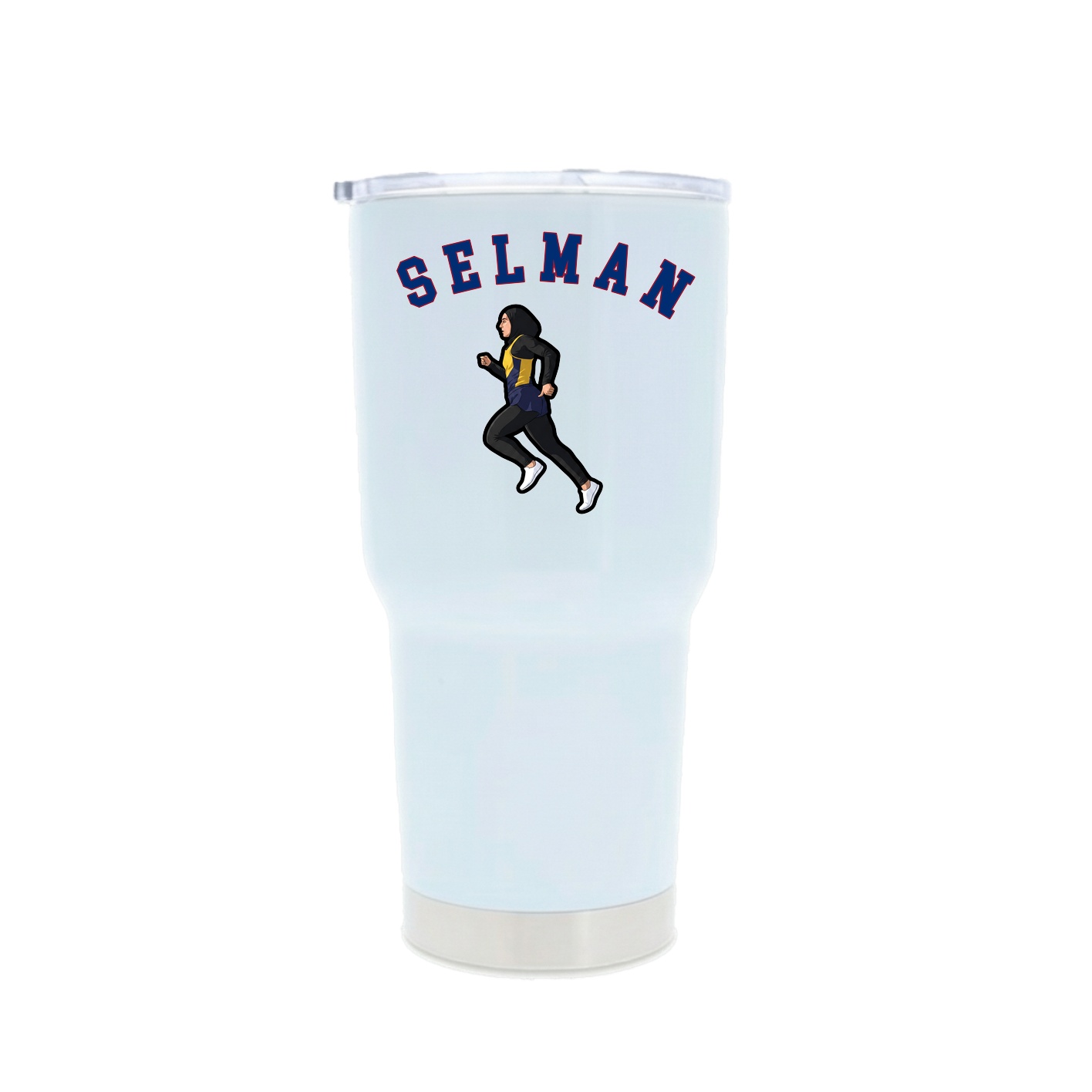 30oz Stainless Steel Tumbler — Shirsey Arch in White