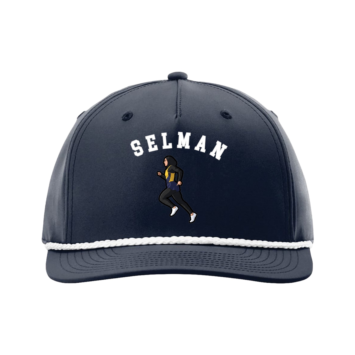Five-Panel Classic Rope Cap — Shirsey Arch in Navy