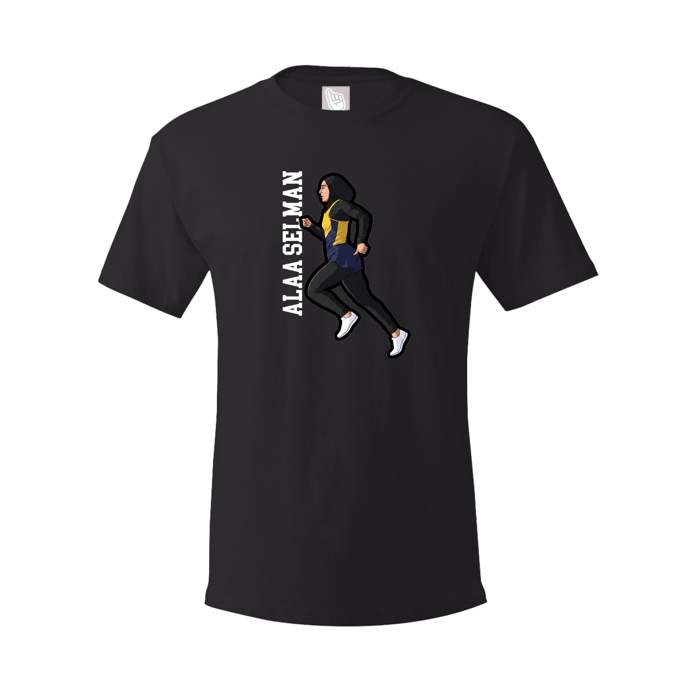 Youth Tee — Name Vertical in Black