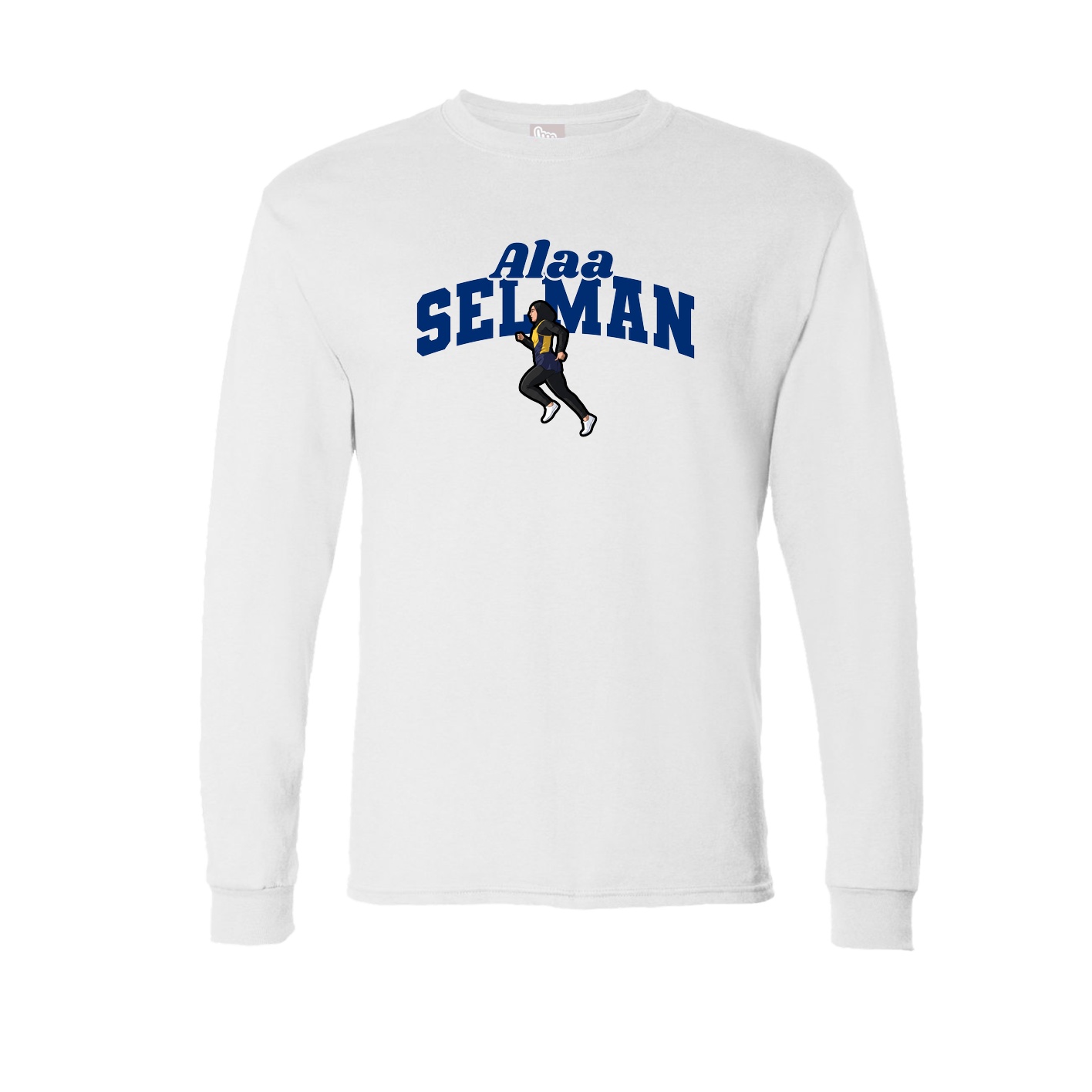 Long Sleeve Tee — Signature Arch in White
