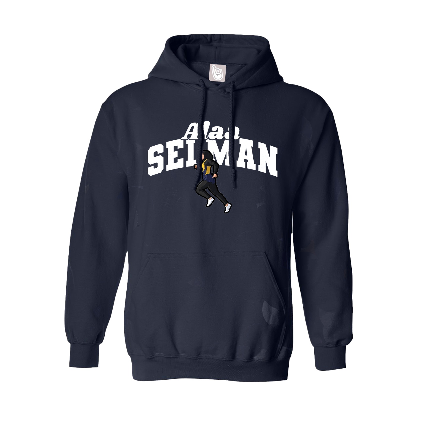 Youth Hoodie — Signature Arch in Navy