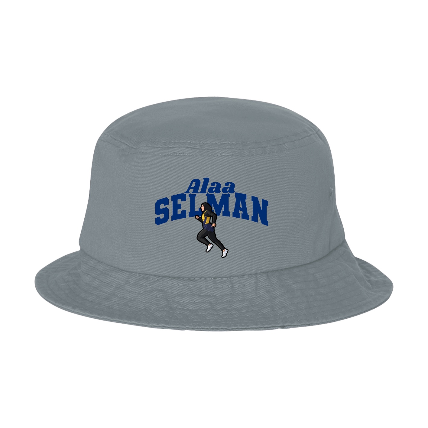 Bucket Cap — Signature Arch in Grey