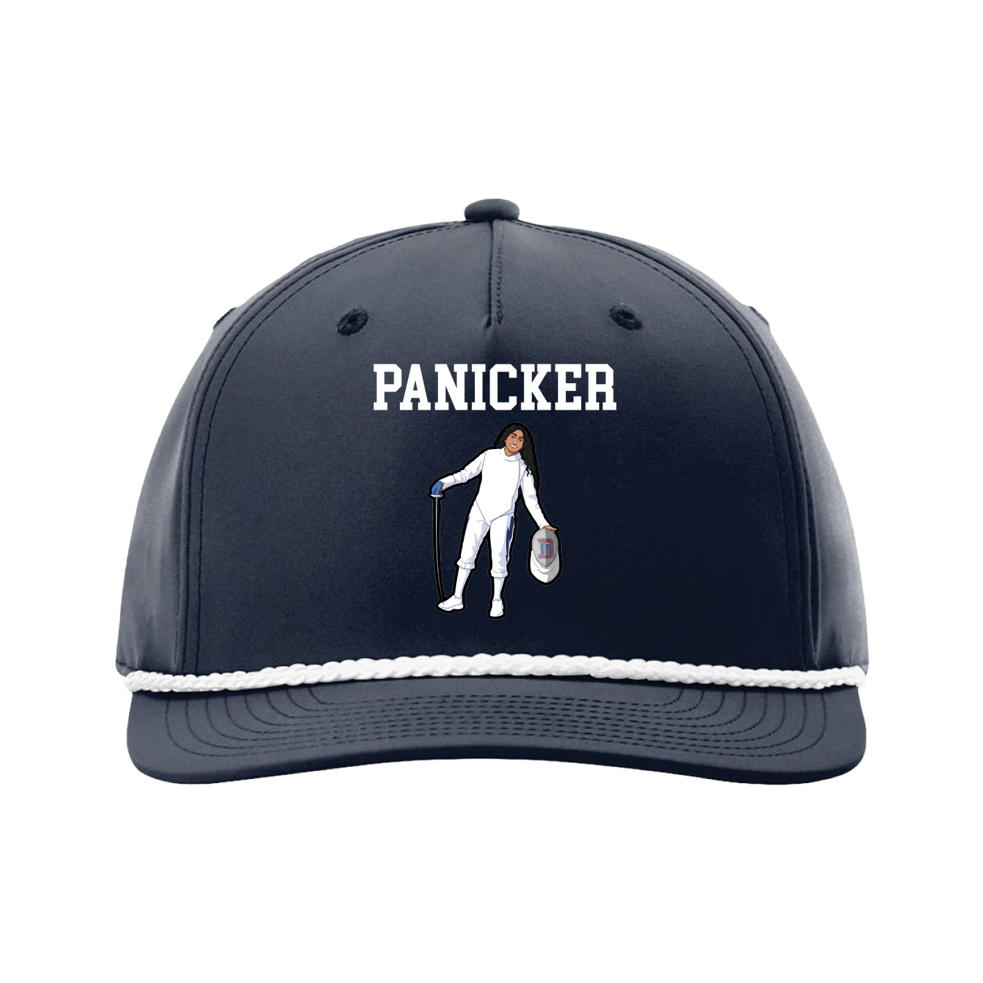 Five-Panel Classic Rope Cap — Shirsey in Navy