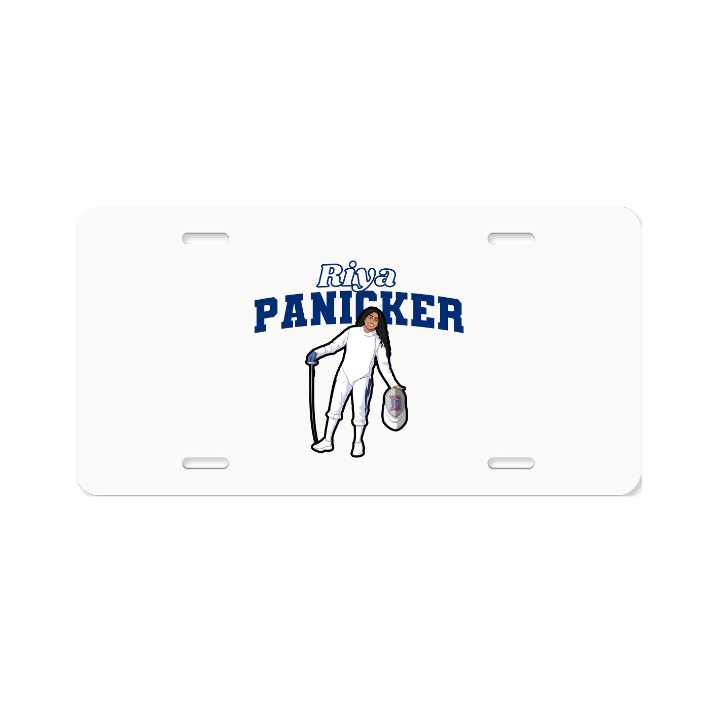 License Plate — Name Arch in Classic