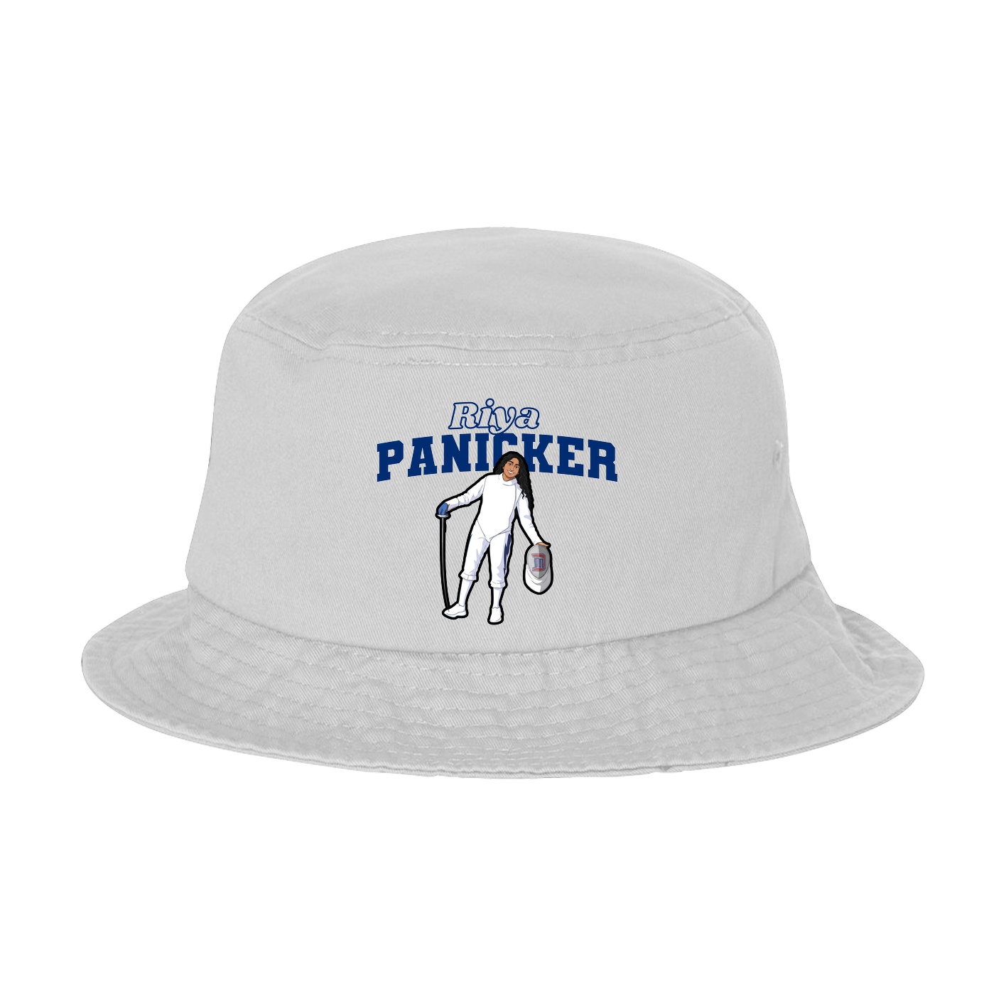 Bucket Cap — Name Arch in White