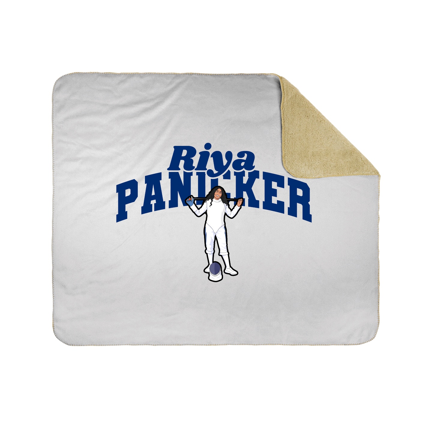 Throw Blanket — Signature Arch in White
