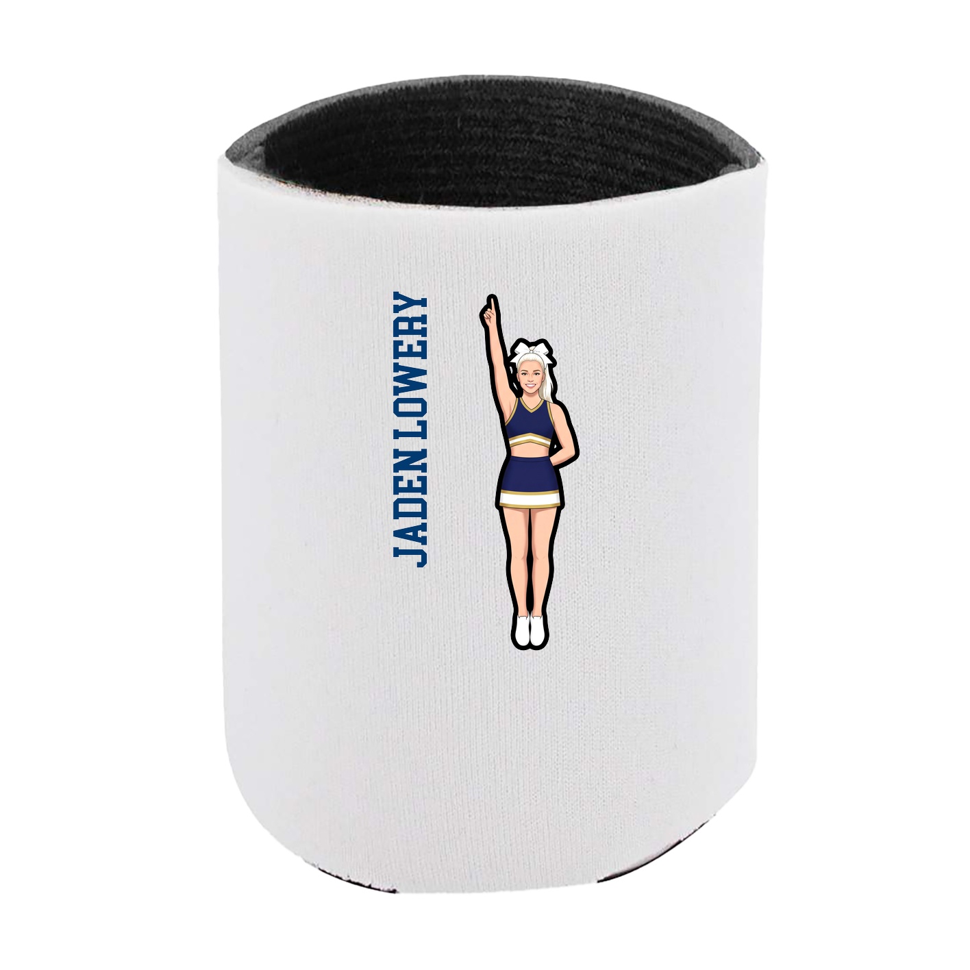 Can Holder — Name Vertical in White