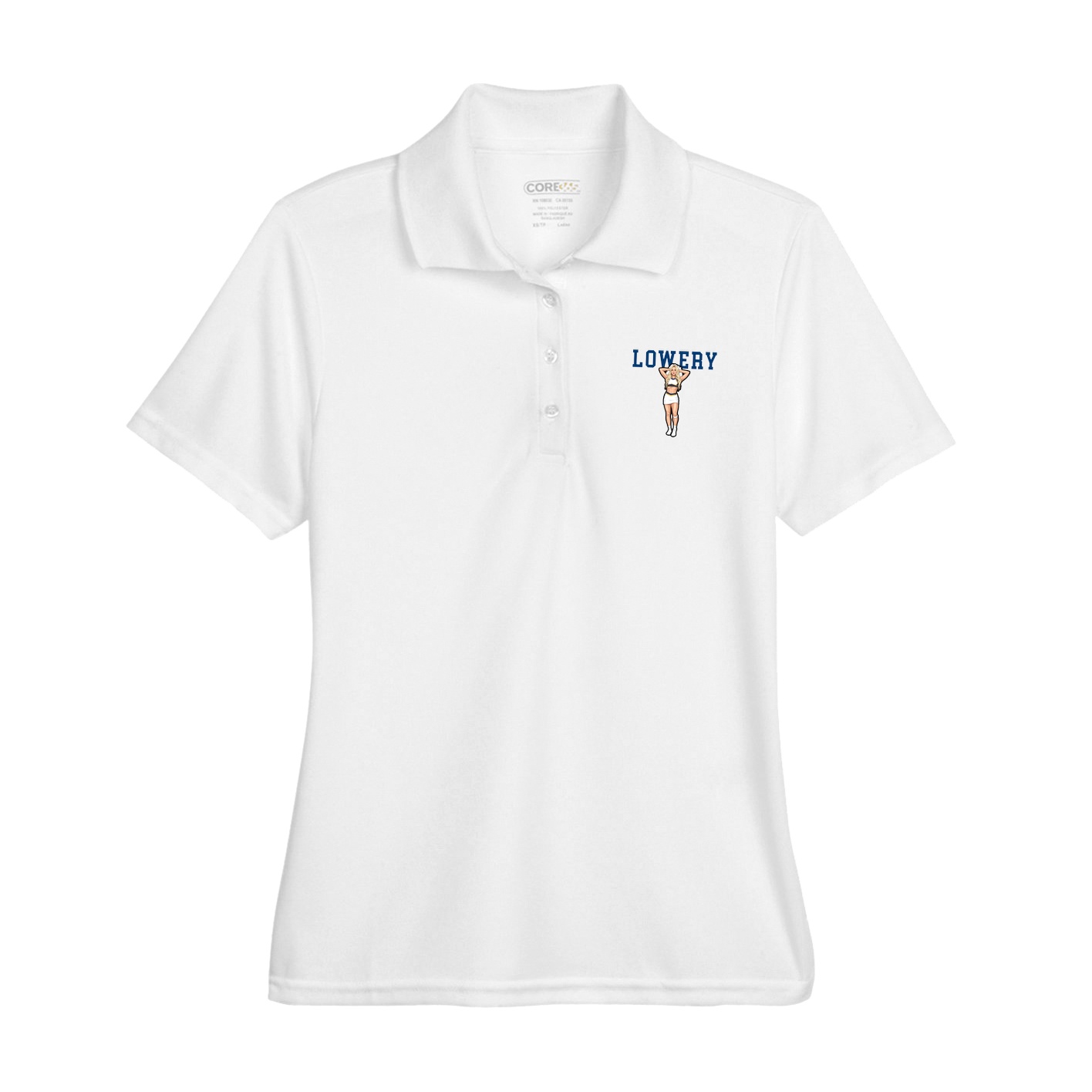 Womens Performance Polo — Shirsey in White