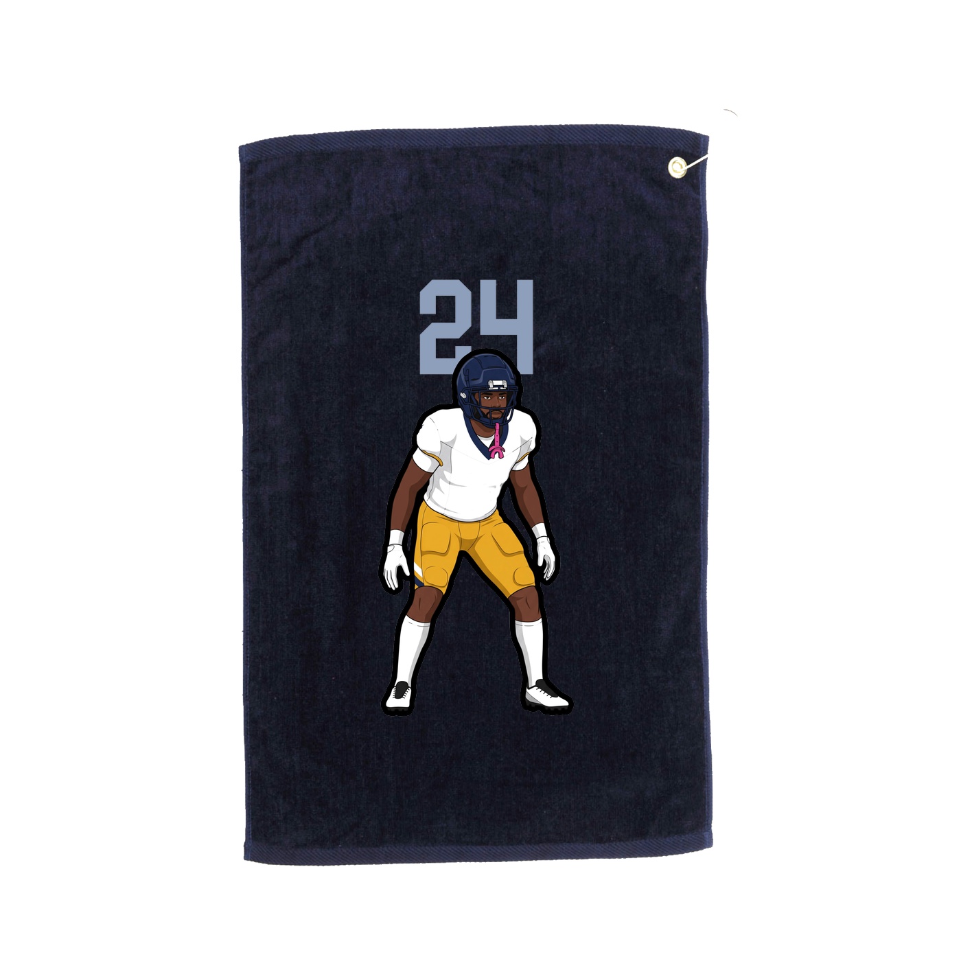 Golf Towel — Number Top in Navy