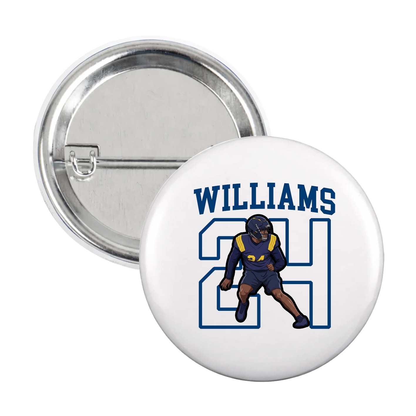Game Day Button — Shirsey in White