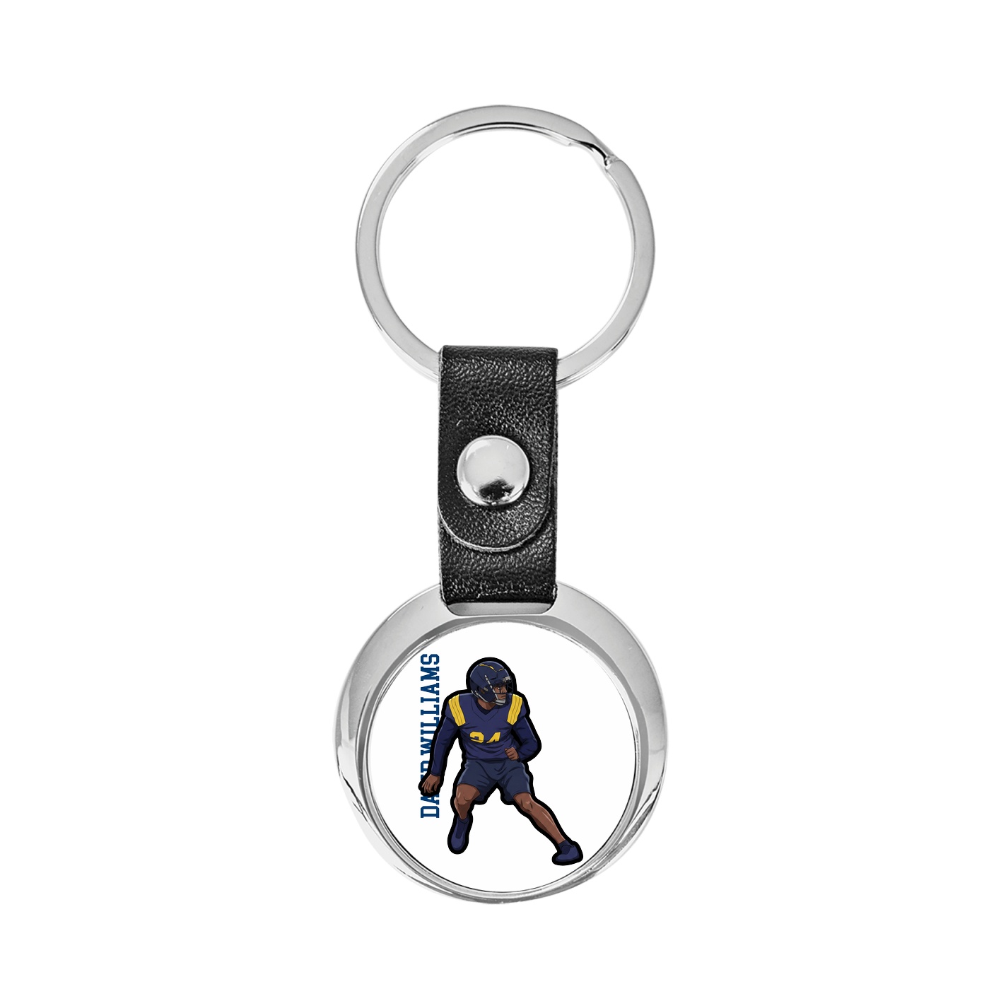 Key Chain — Name Vertical in Classic