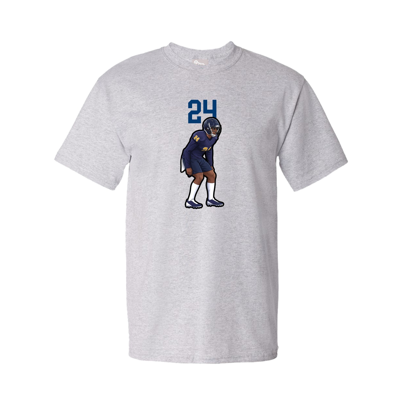 Youth Tee — Number Top in Grey