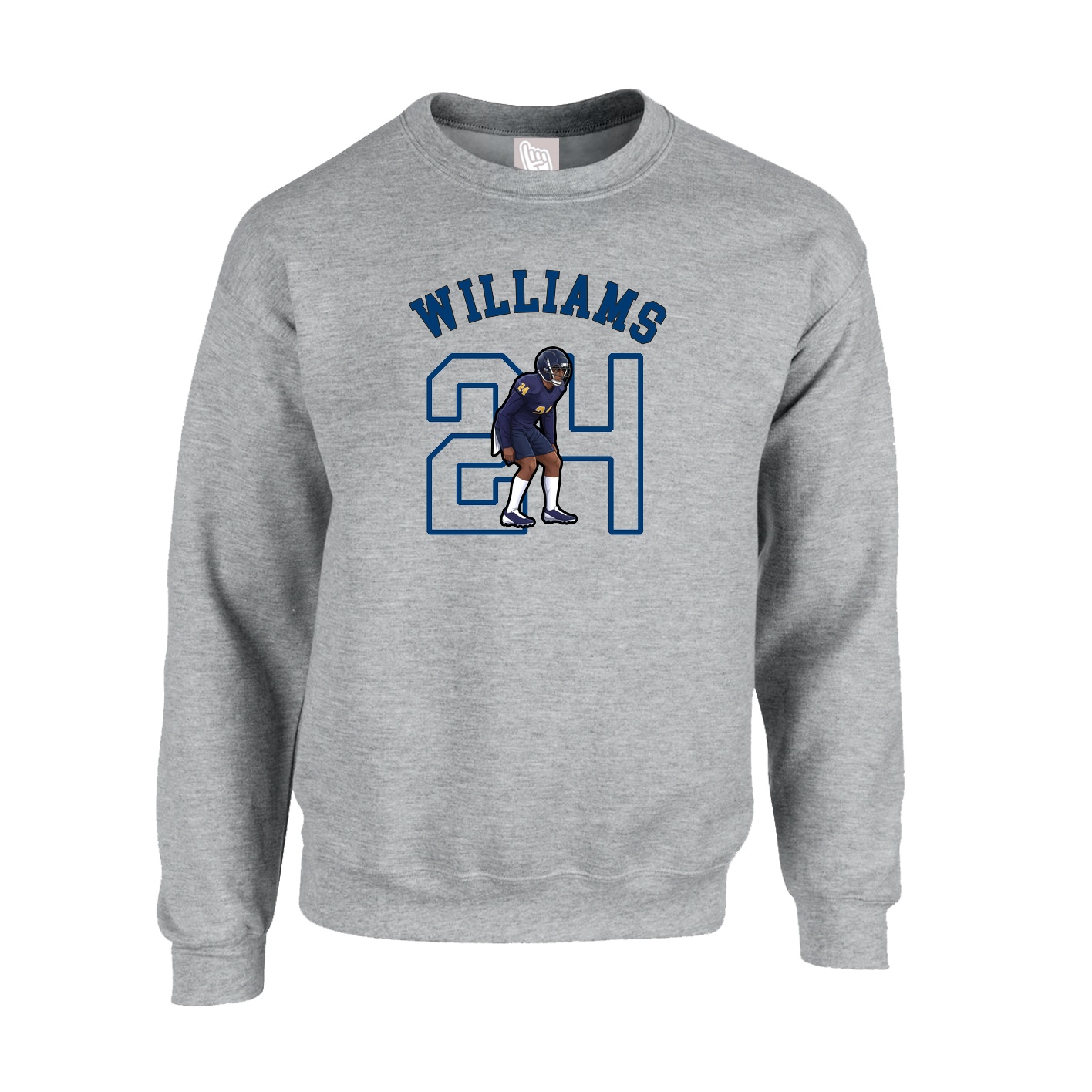 Fleece Crew — Shirsey Arch in Grey