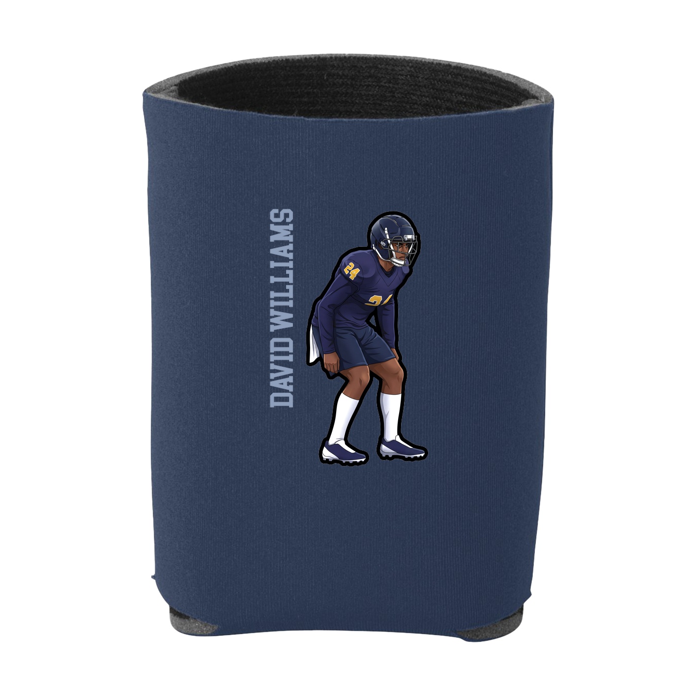 Can Holder — Name Vertical in Navy