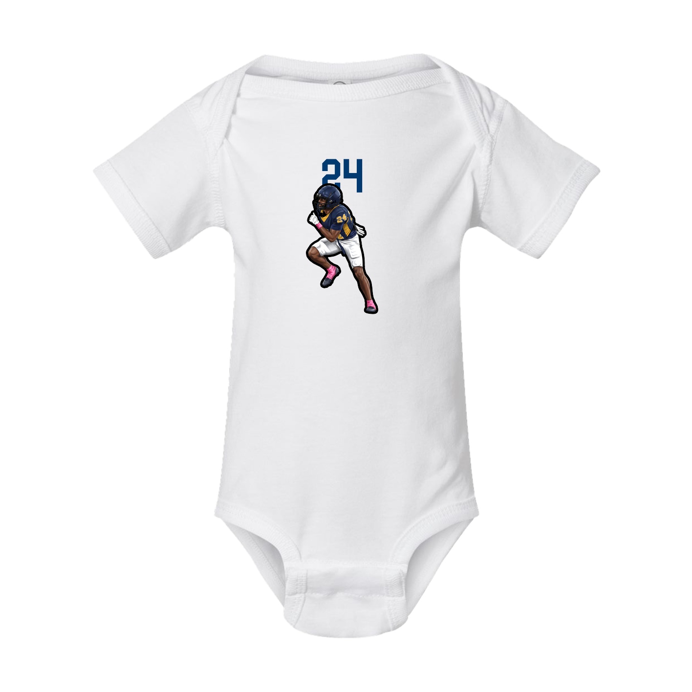 Baby Onesie — Number Top in White