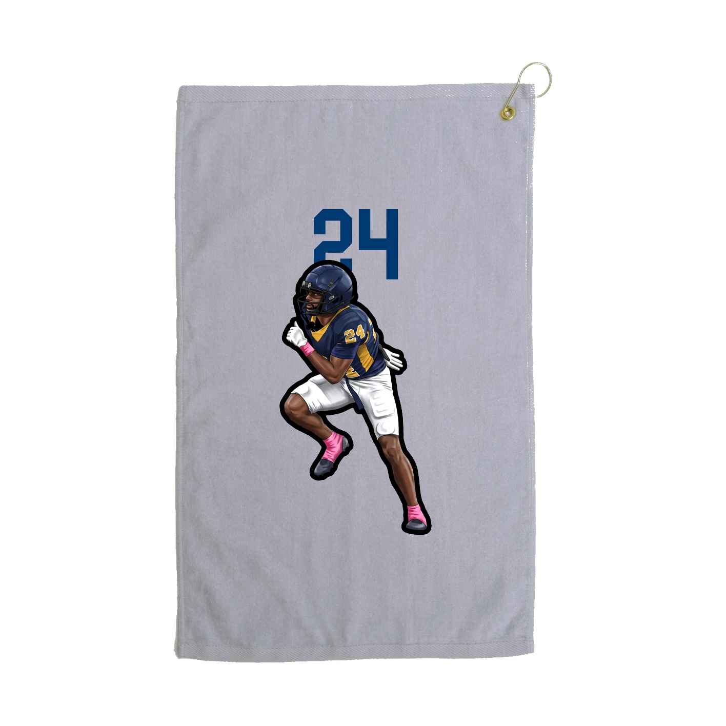 Golf Towel — Number Top in Grey