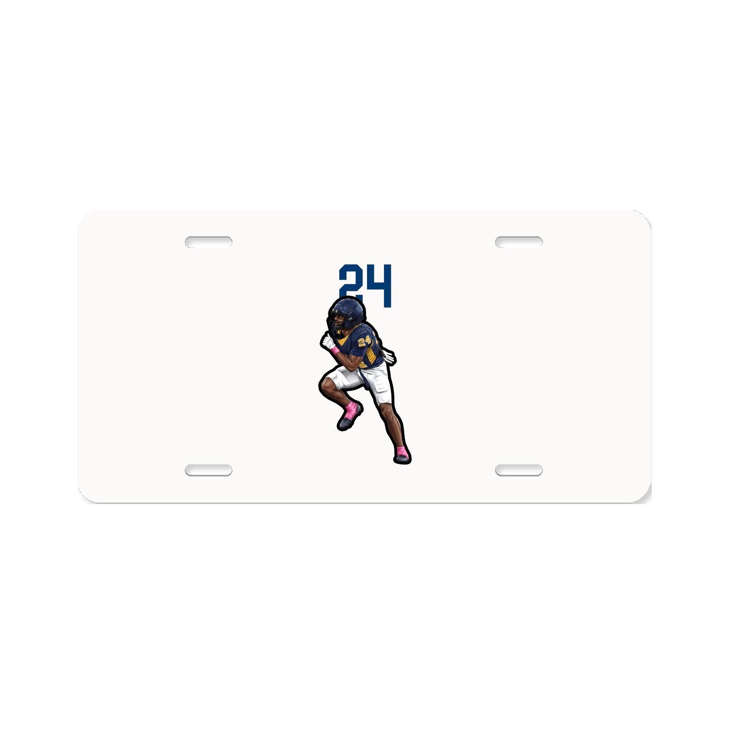 License Plate — Number Top in Classic
