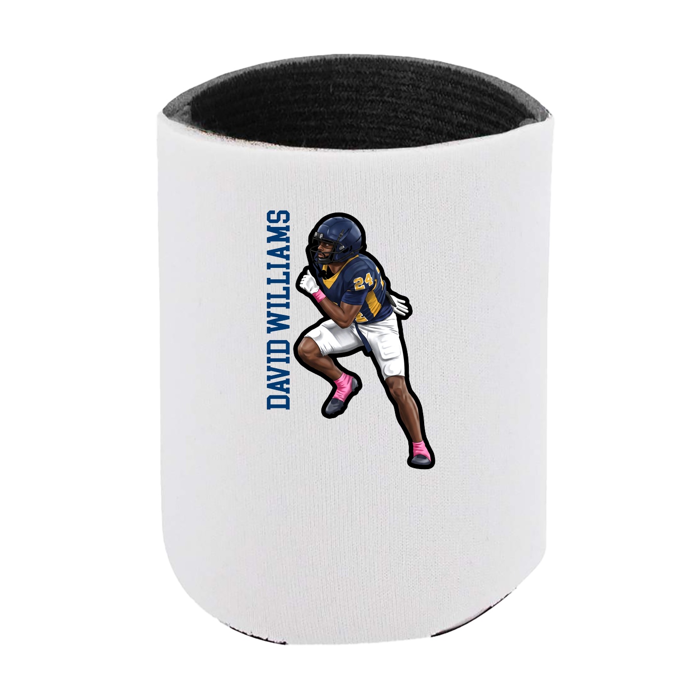 Can Holder — Name Vertical in White
