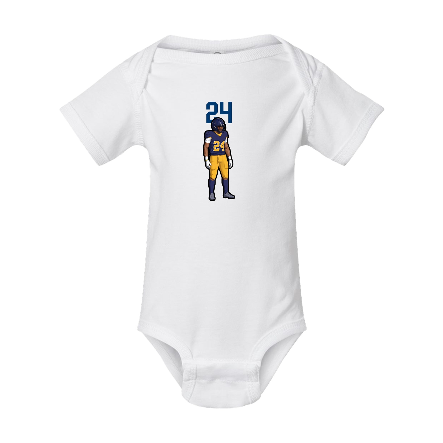 Baby Onesie — Number Top in White
