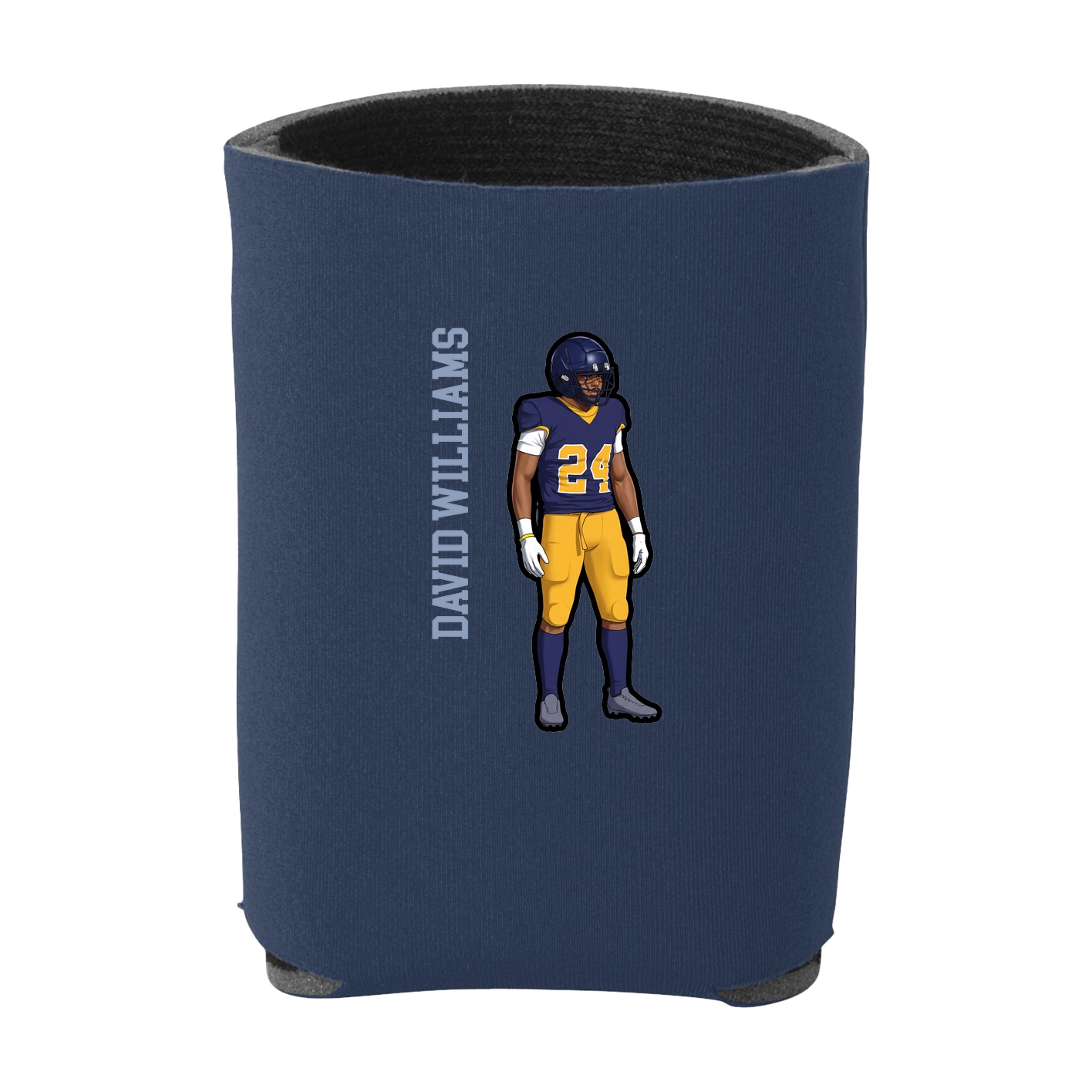 Can Holder — Name Vertical in Navy