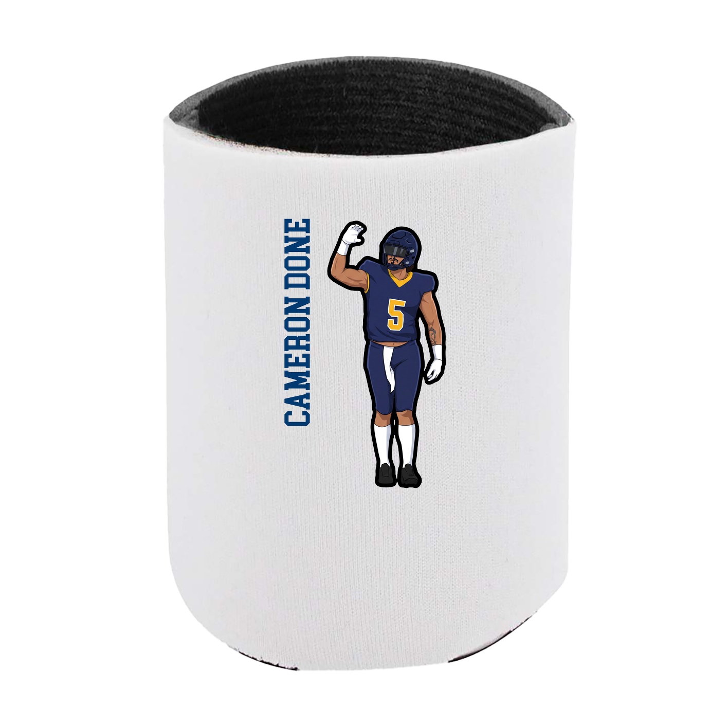 Can Holder — Name Vertical in White