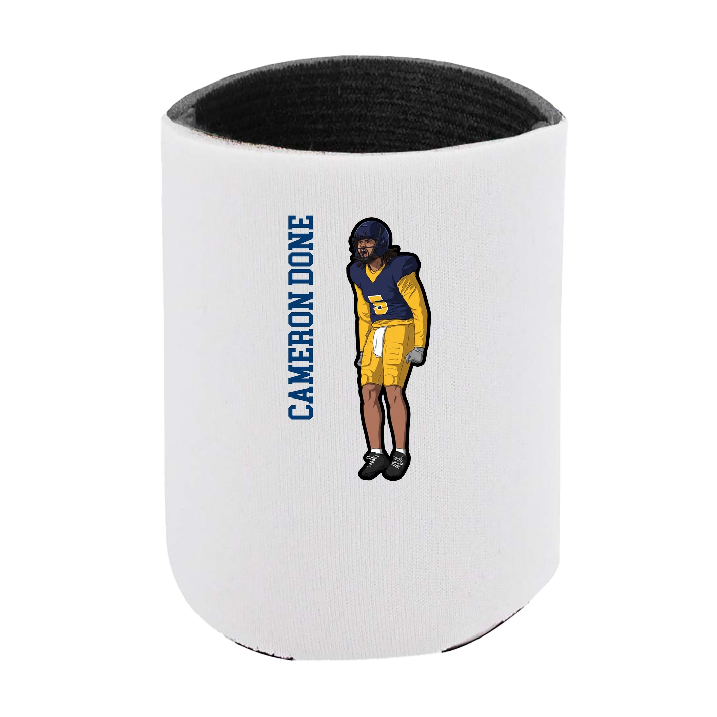 Can Holder — Name Vertical in White