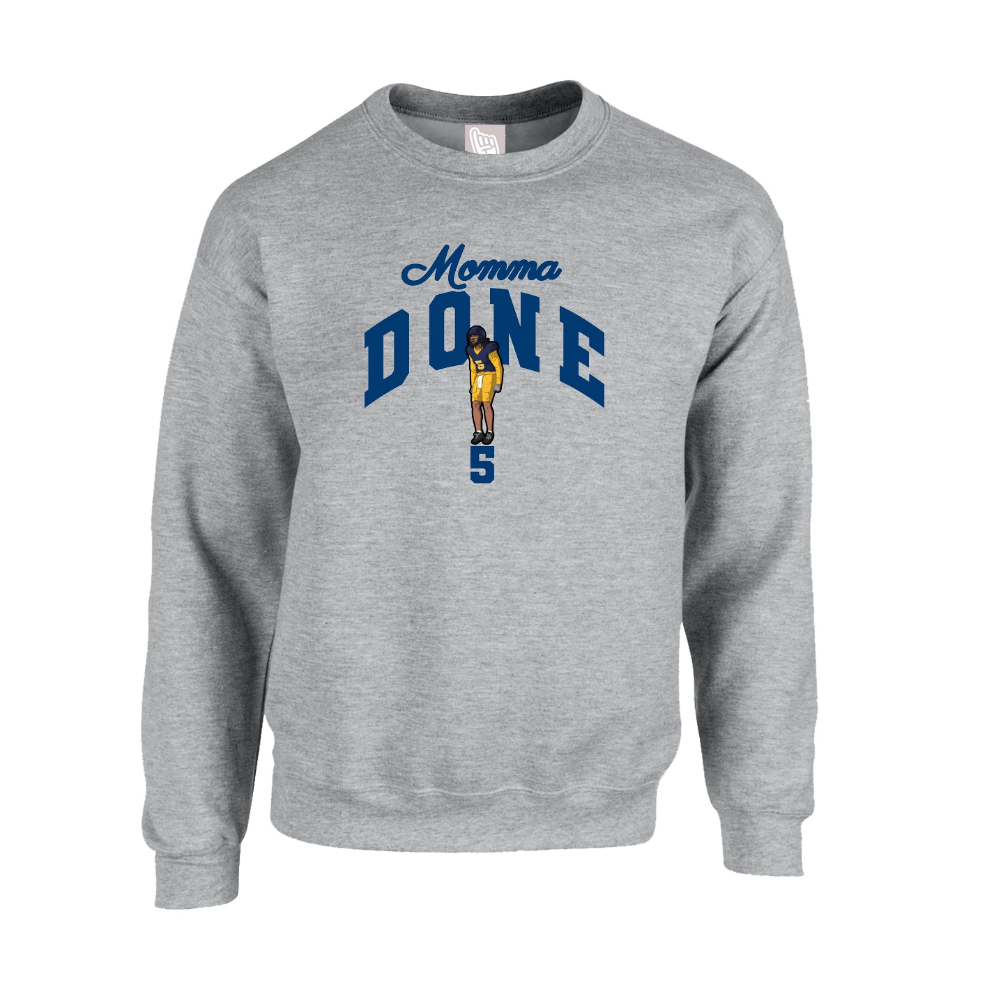 Fleece Crew — Mothers Day Arch in Grey