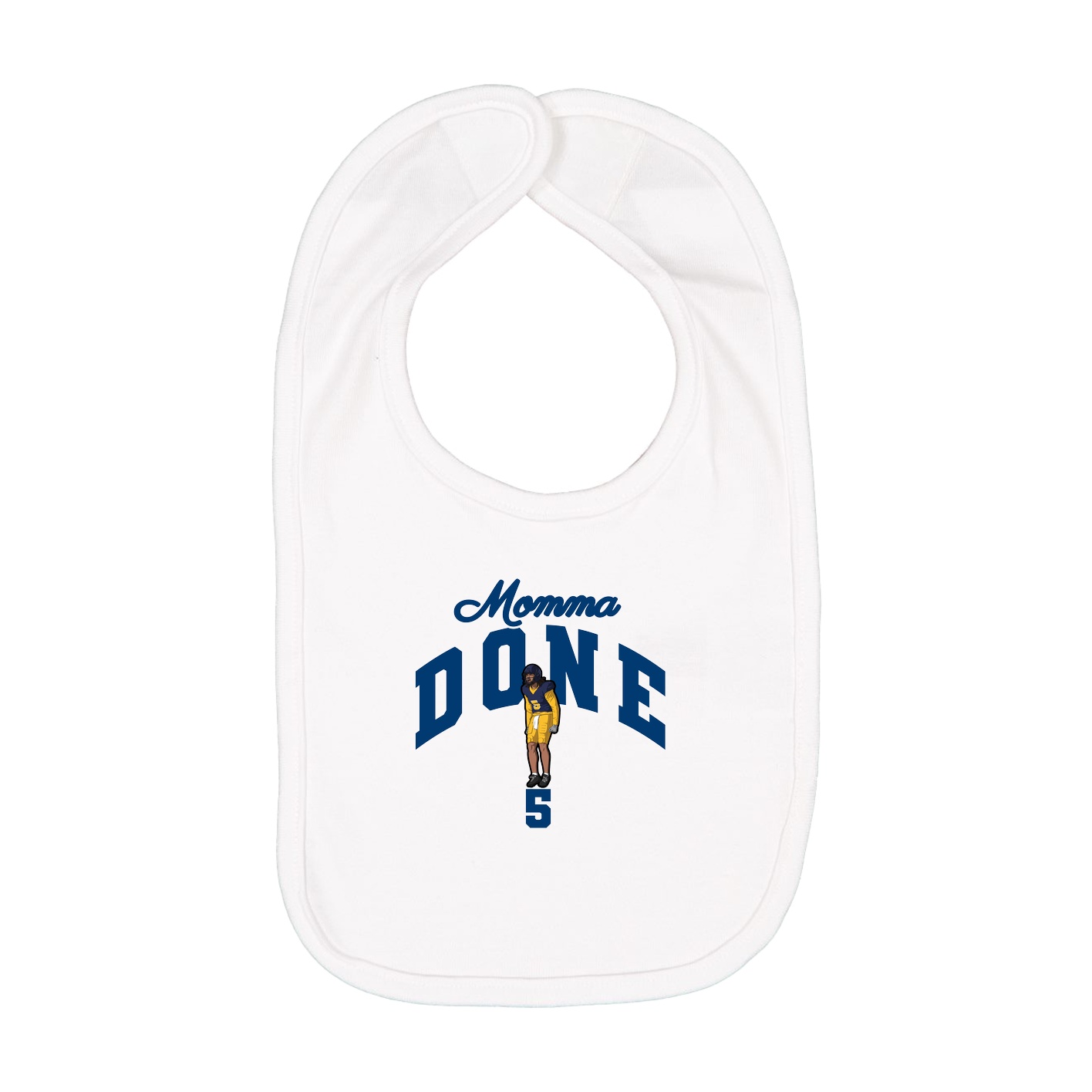 Infant Bib — Mothers Day Arch in White