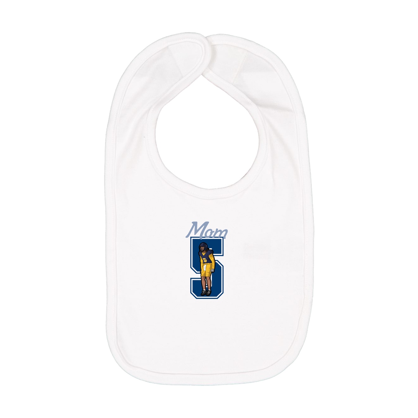 Infant Bib — Mothers Day Shirsey in White