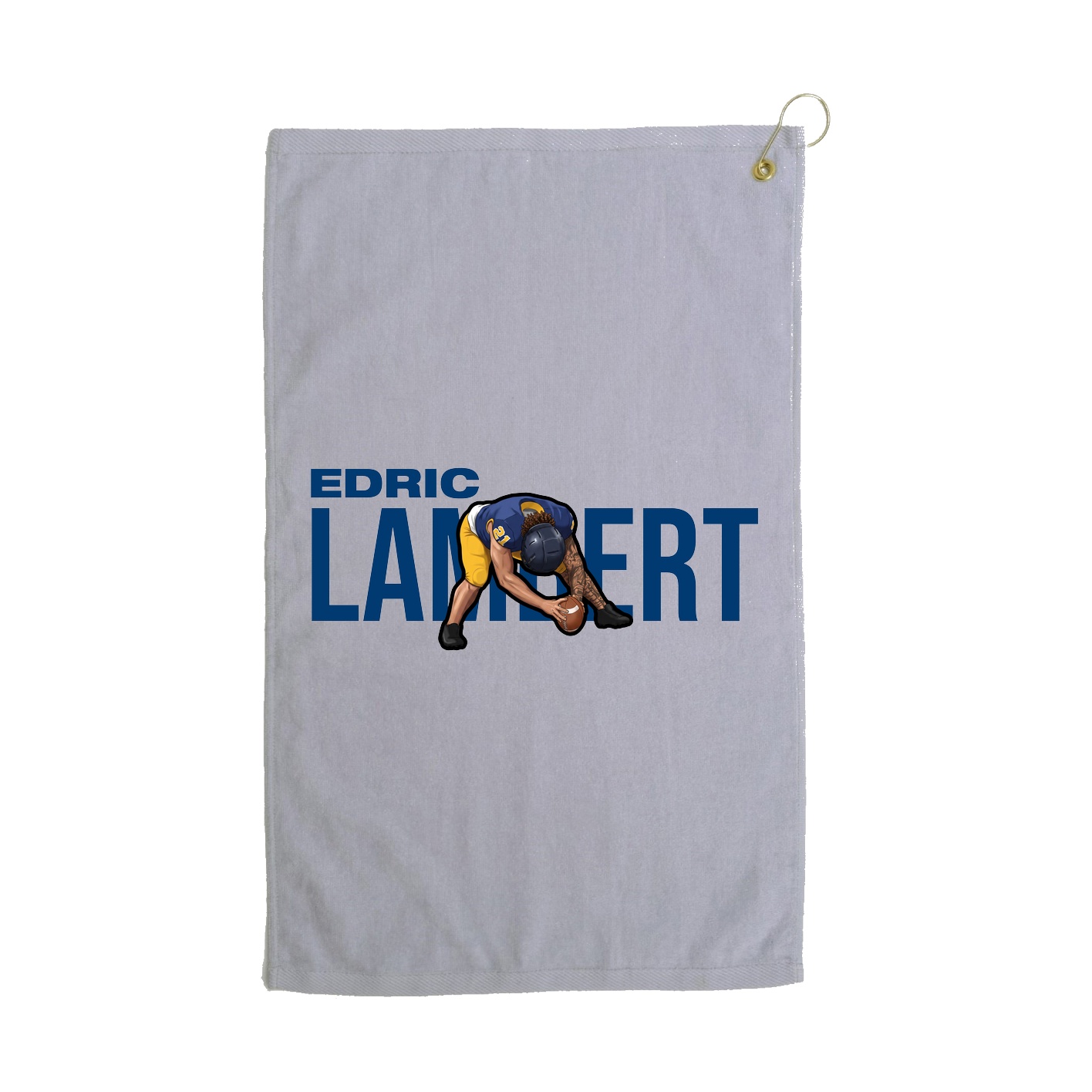 Golf Towel — Player Name in Grey